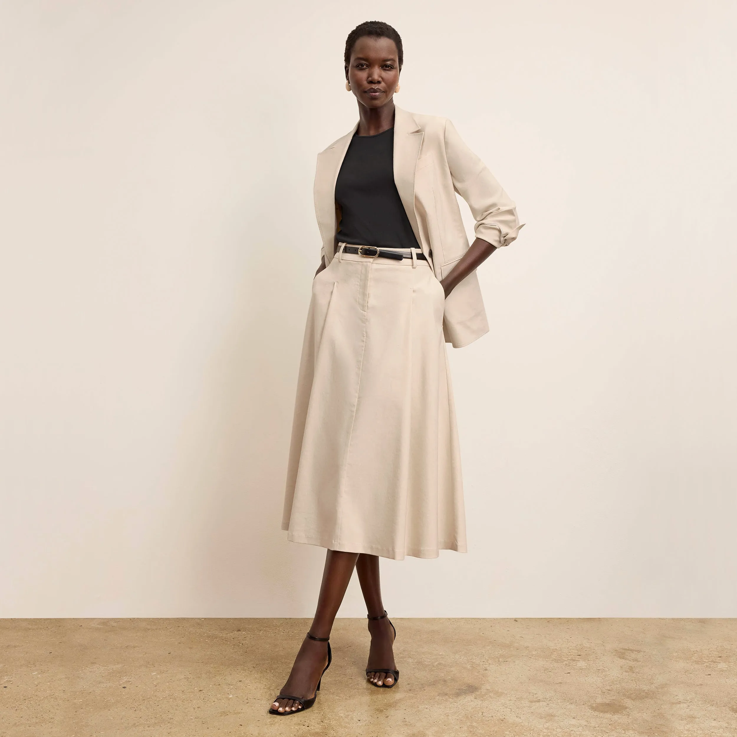 Olia Breeze Skirt - Cotton Viscose :: Natural Airflow Vents