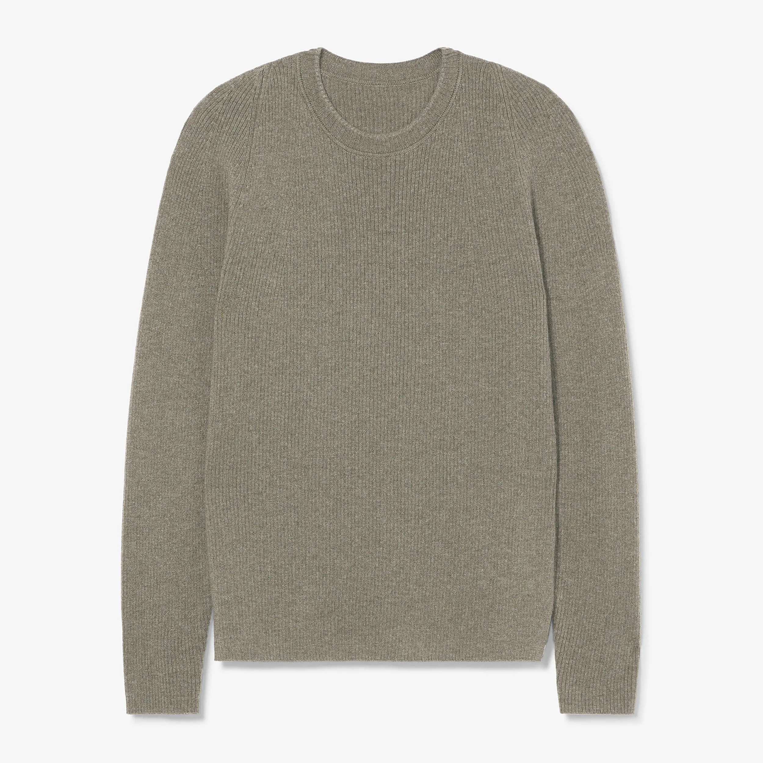 ThermalInsulation Reinforced Neckline Detail Ollie Sweater - Cashmere :: Dark Moss