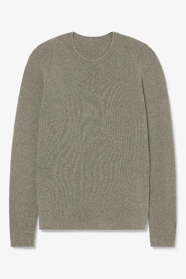 Ollie Sweater - Cashmere :: Dark Moss Ultraviolet Protection Finish Versatile Layering Piece
