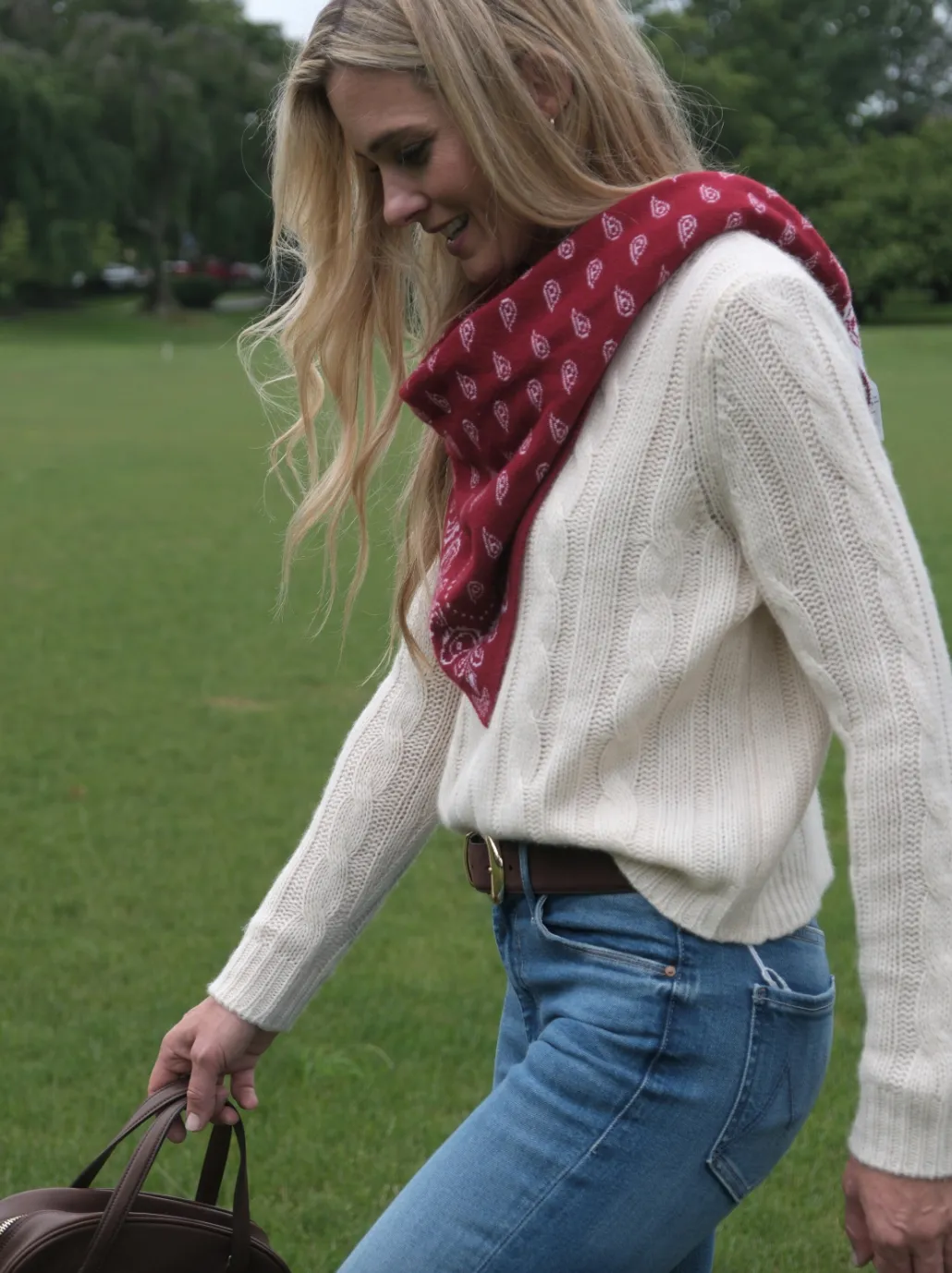 ONE GREY DAY MEL CASHMERE PULLOVER Non Restrictive Cut Convertible Style