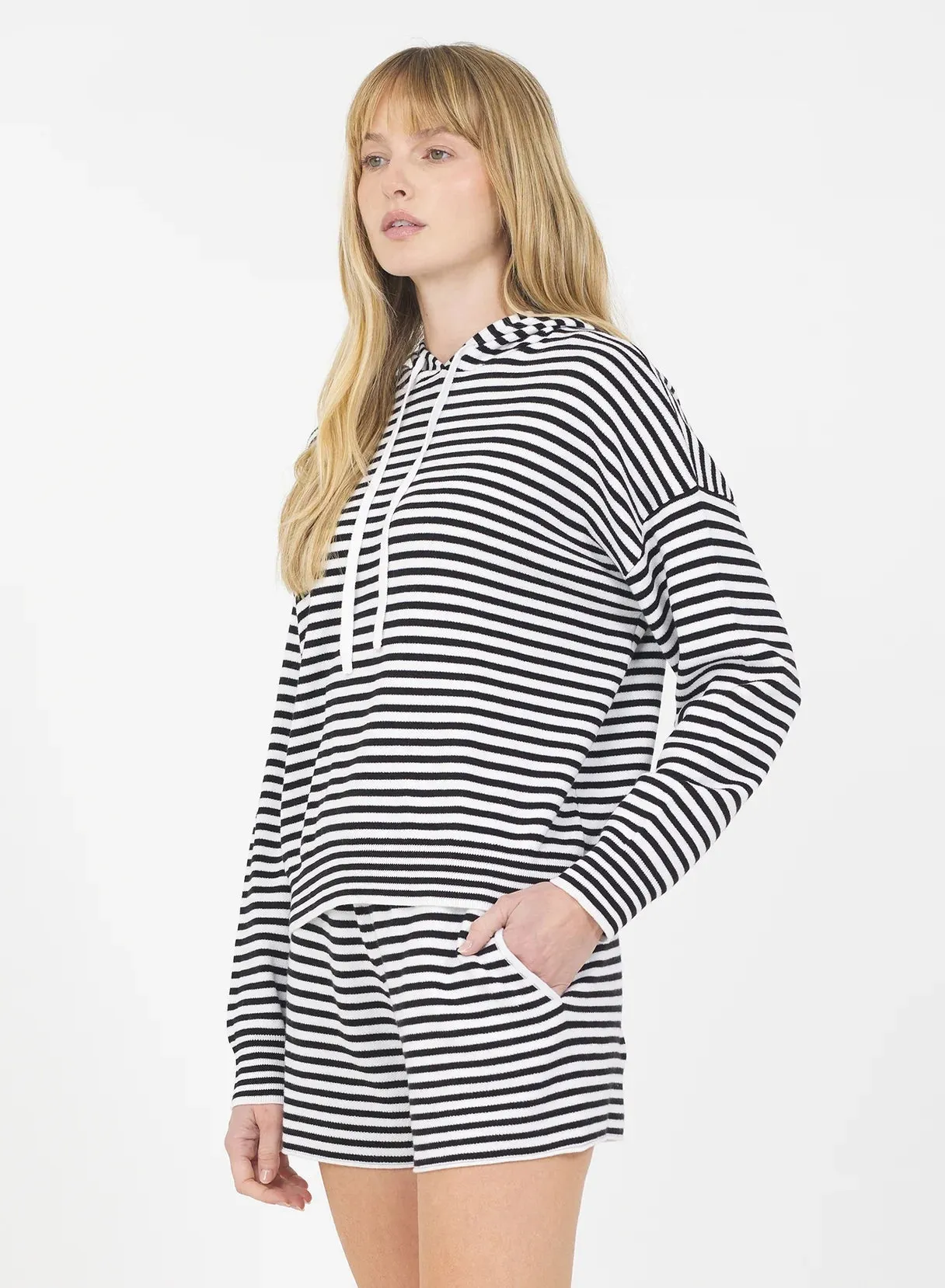 ONE GREY DAY WARWICK HOODIE Linen Blend Fabric NonIrritatingStitching