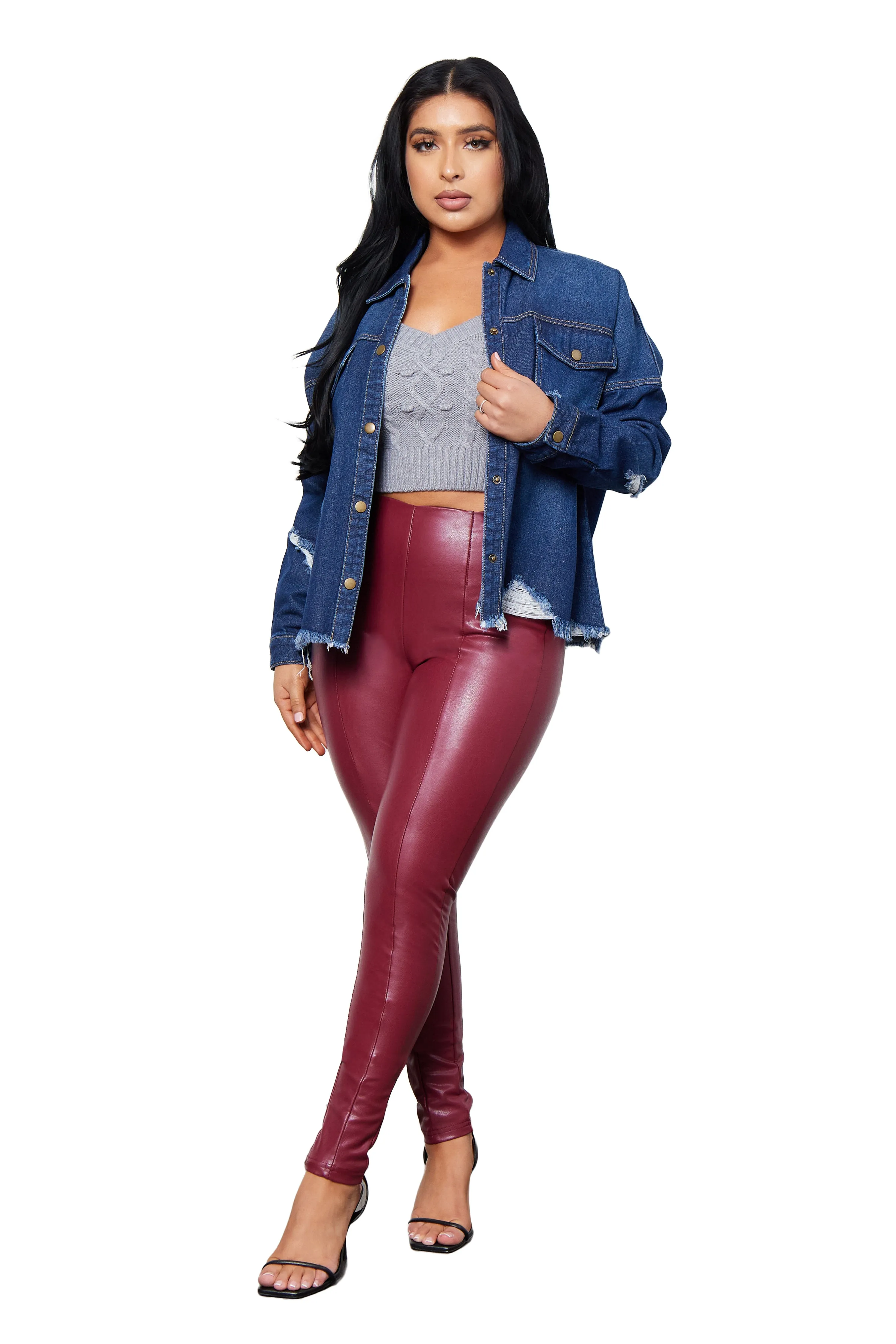 Non Restrictive Movement Oversized Shacket