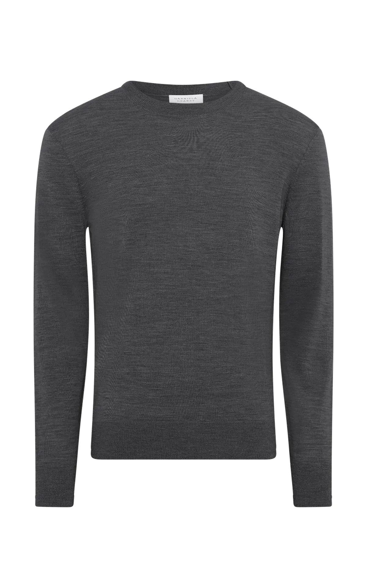 Temperature Regulating Fibers Palco Knit Sweater in Charcoal Merino Wool