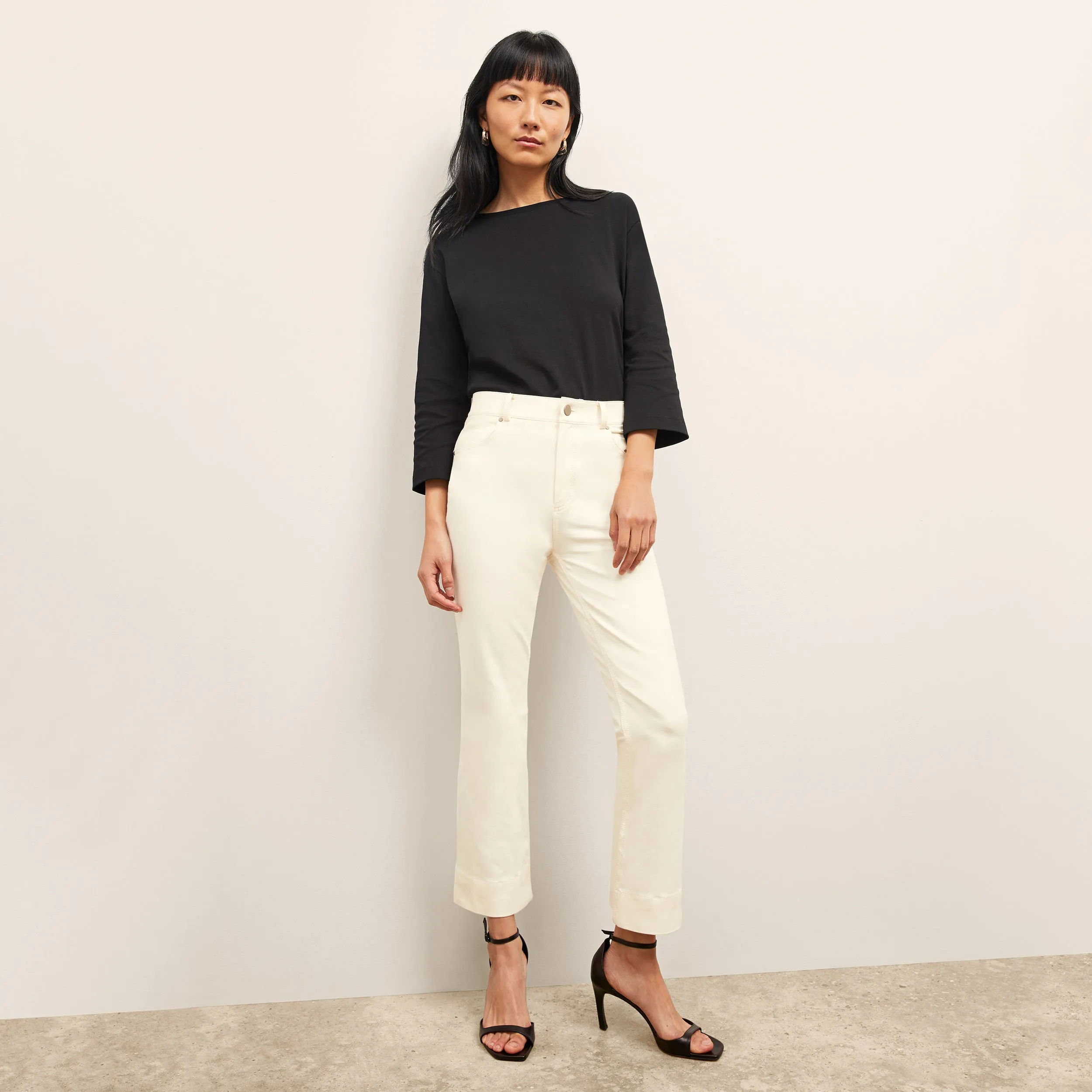 Owen T-Shirt - Organic Pima Cotton :: Black Stretchable Weave brandable