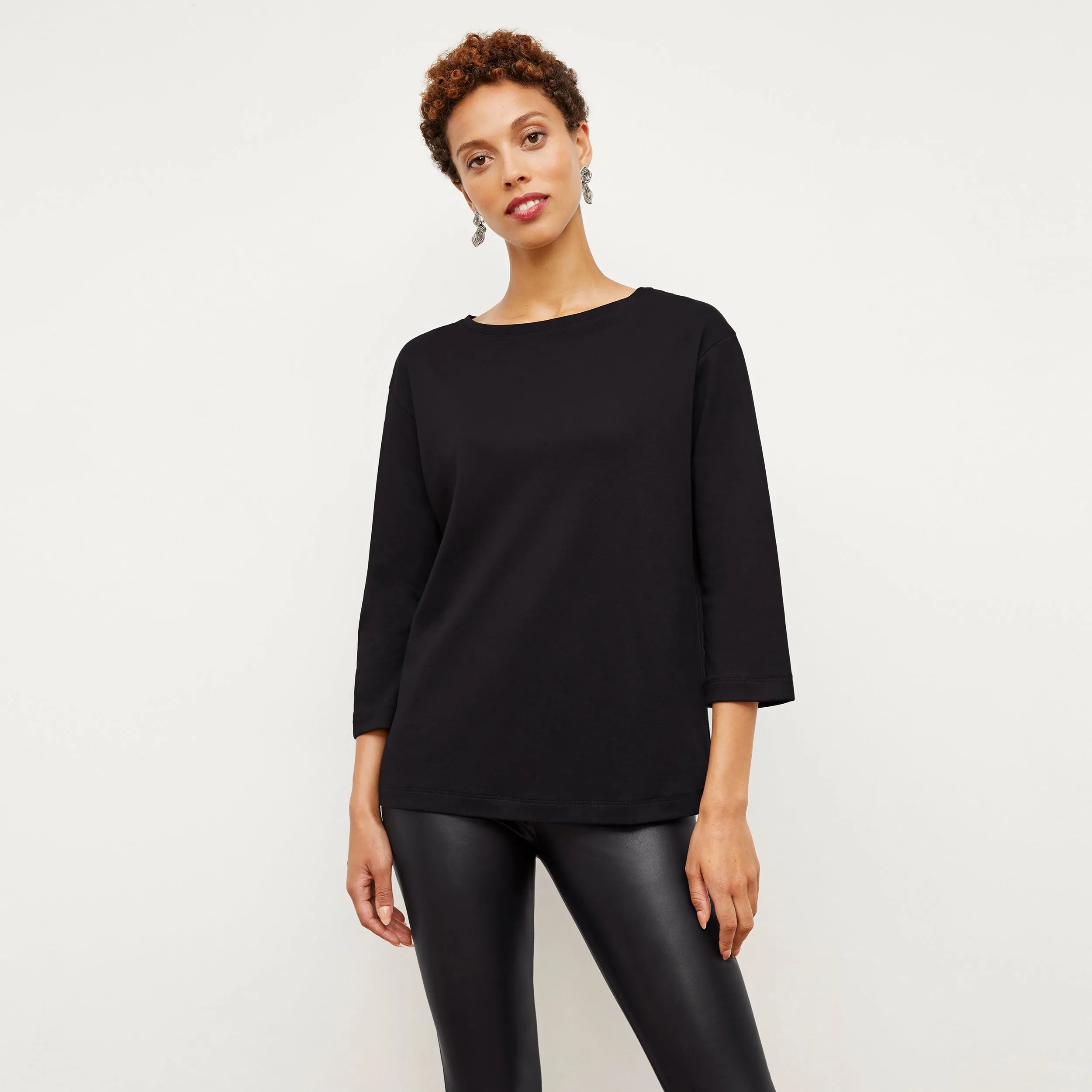 Owen T-Shirt - Organic Pima Cotton :: Black Reversible Design Concept