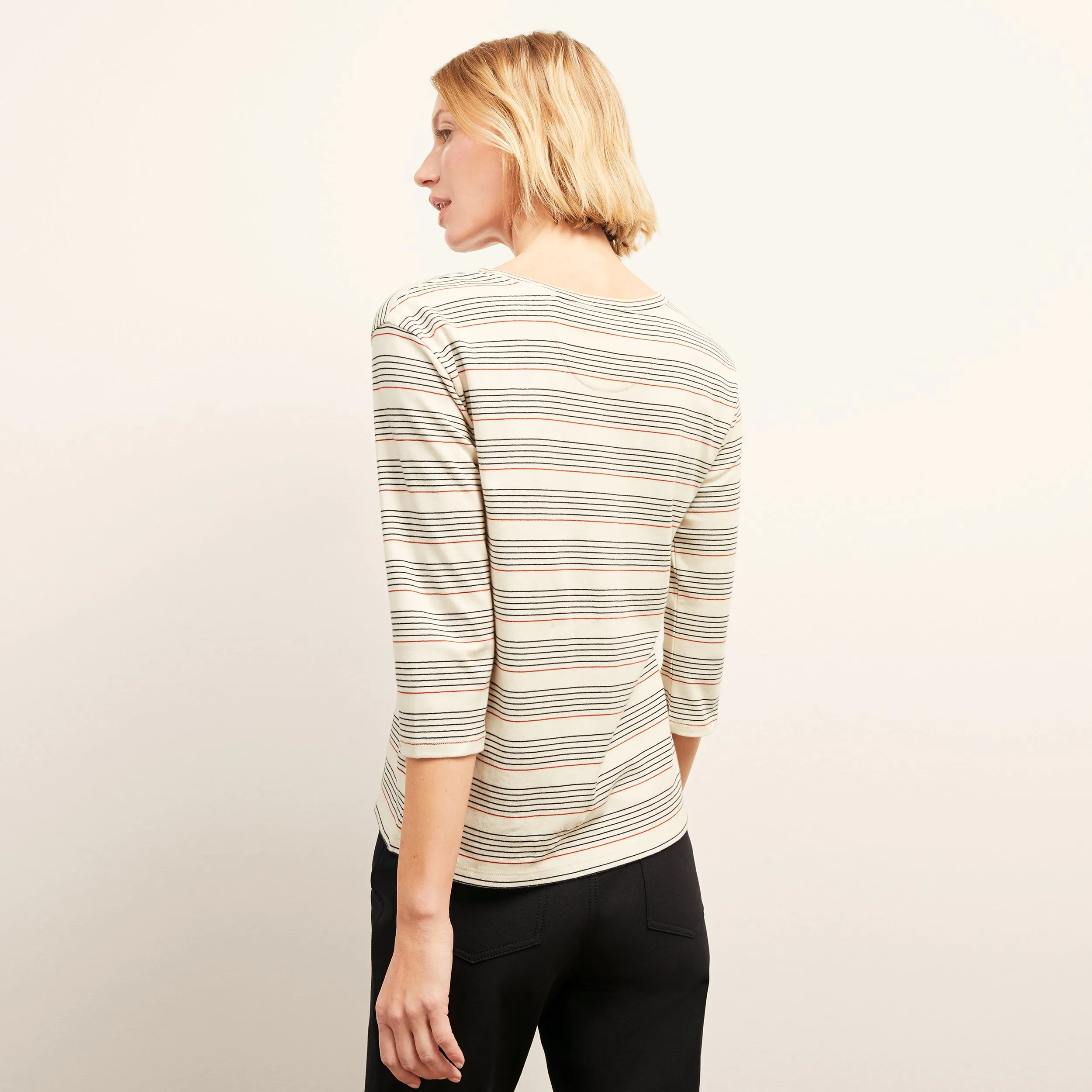 Relaxed Design Owen T-Shirt - Organic Pima Cotton :: Signature Stripe
