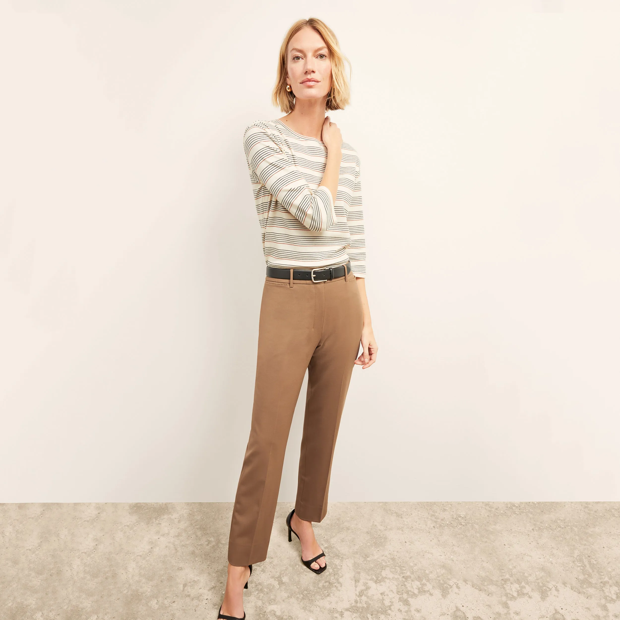 Owen T-Shirt - Organic Pima Cotton :: Signature Stripe Hidden Pocket