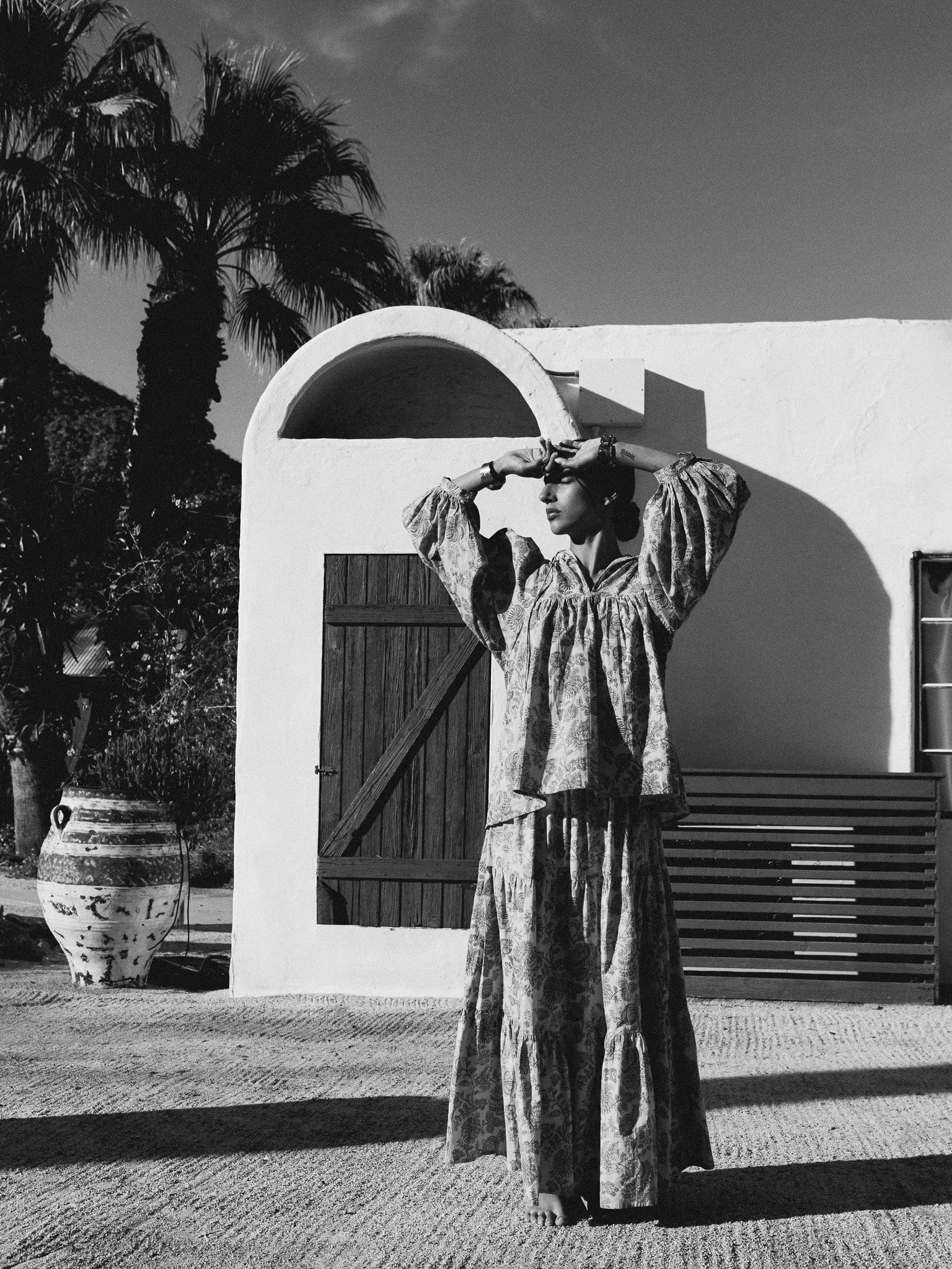 Button Fastenings Paola Skirt in Citron Floral