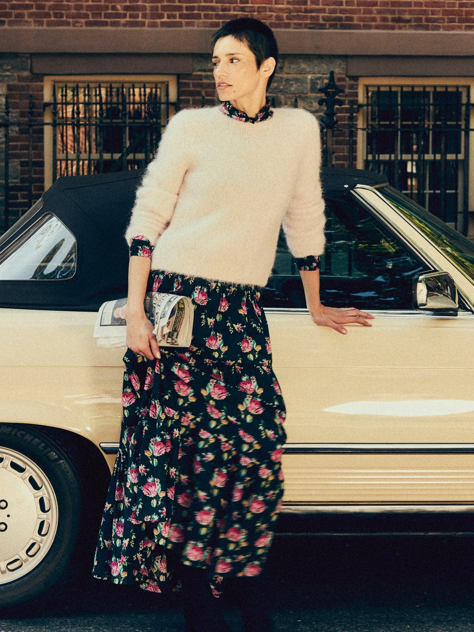 Paola Skirt in Corsage Bold Details Bold Print