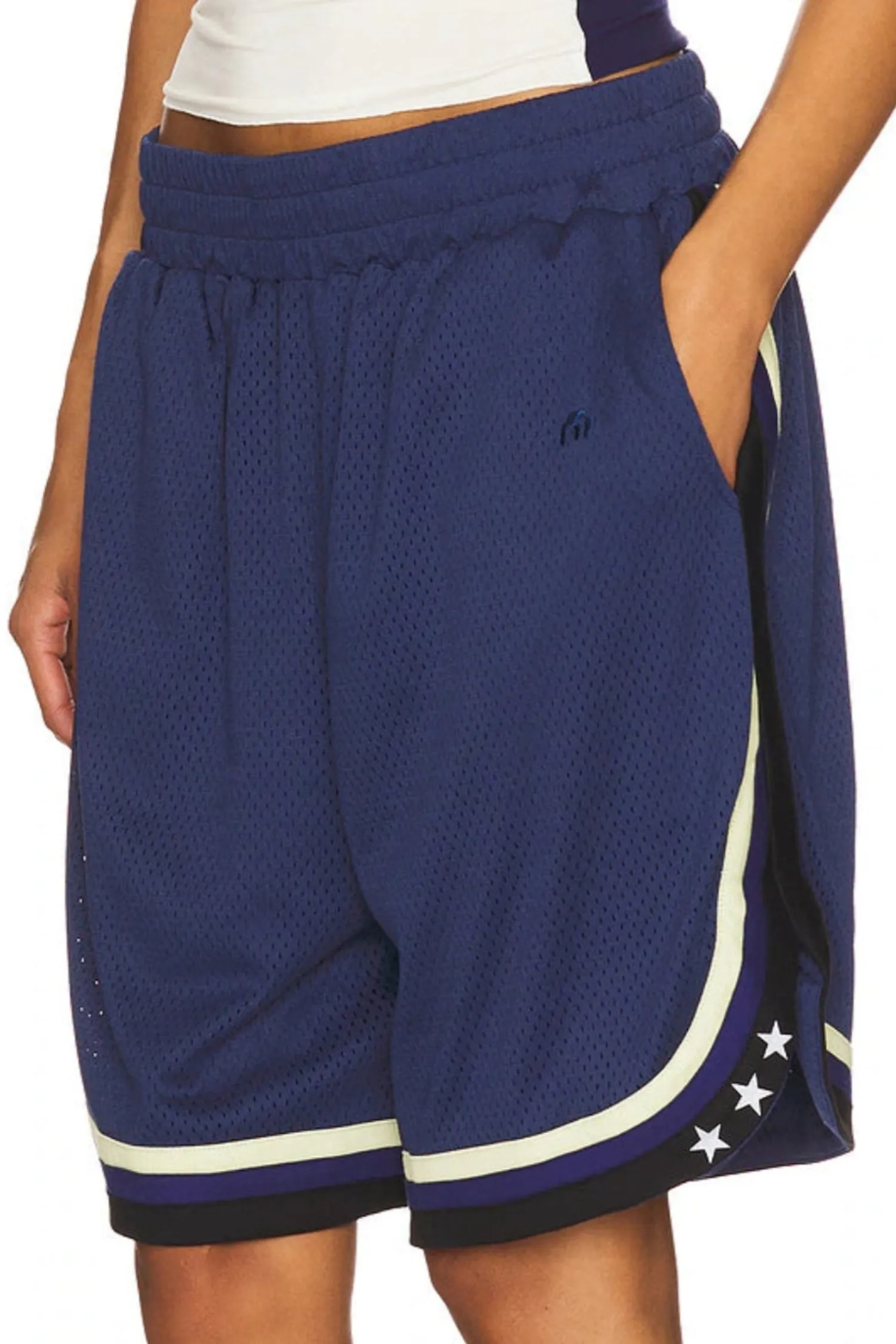 BASKETBALL SHORT - NAVY Eye-catching Design Sports Wear