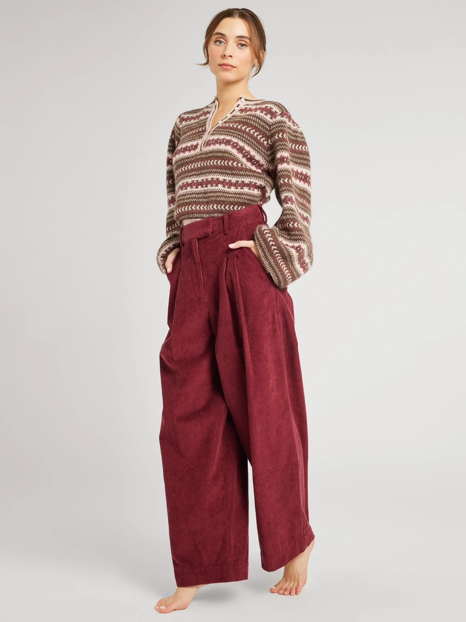 NonRestrictiveCut Paulina Pullover in Caf?? de Olla