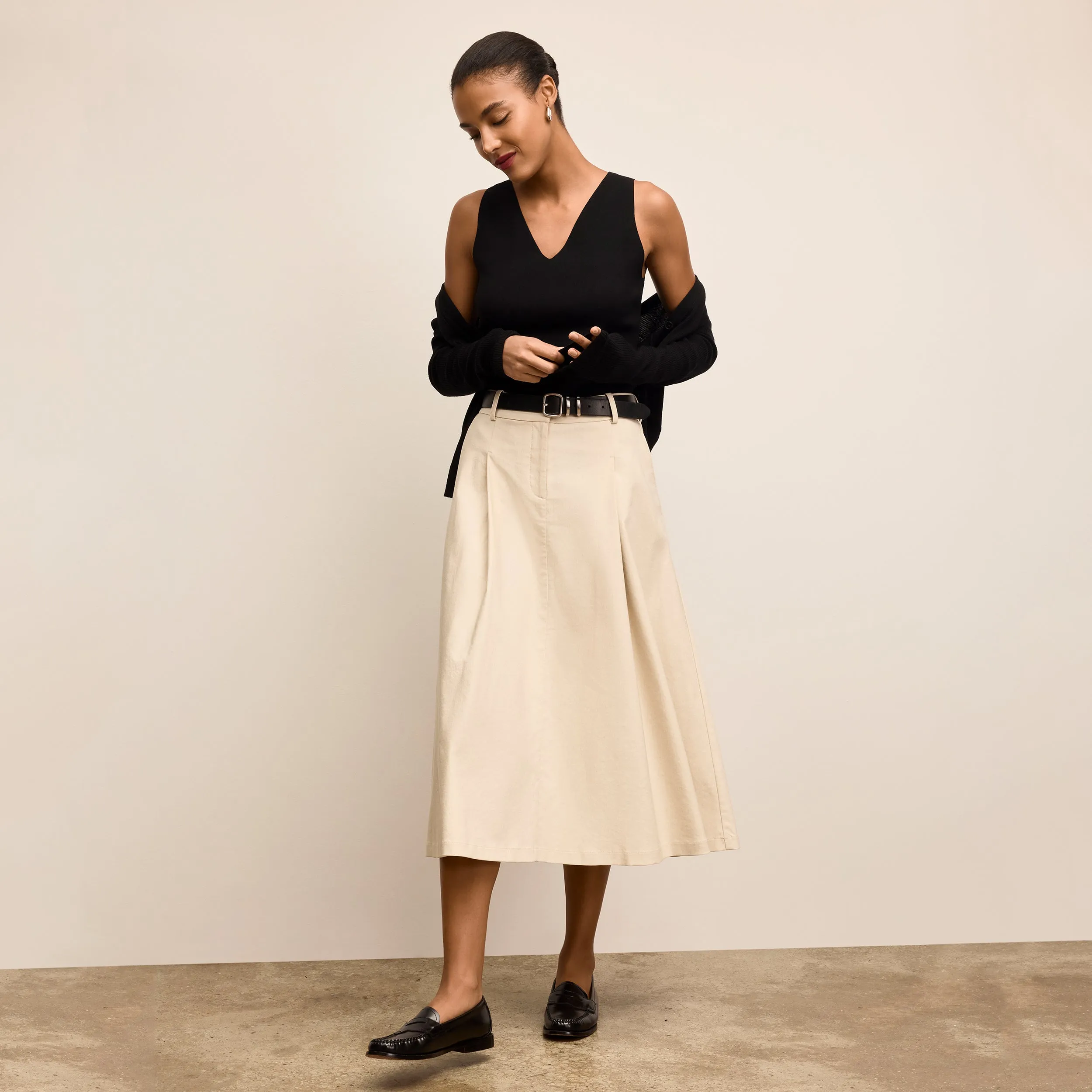 Peggy Top - Eco 365Knit :: Black OdorResistant Antibacterial Finish