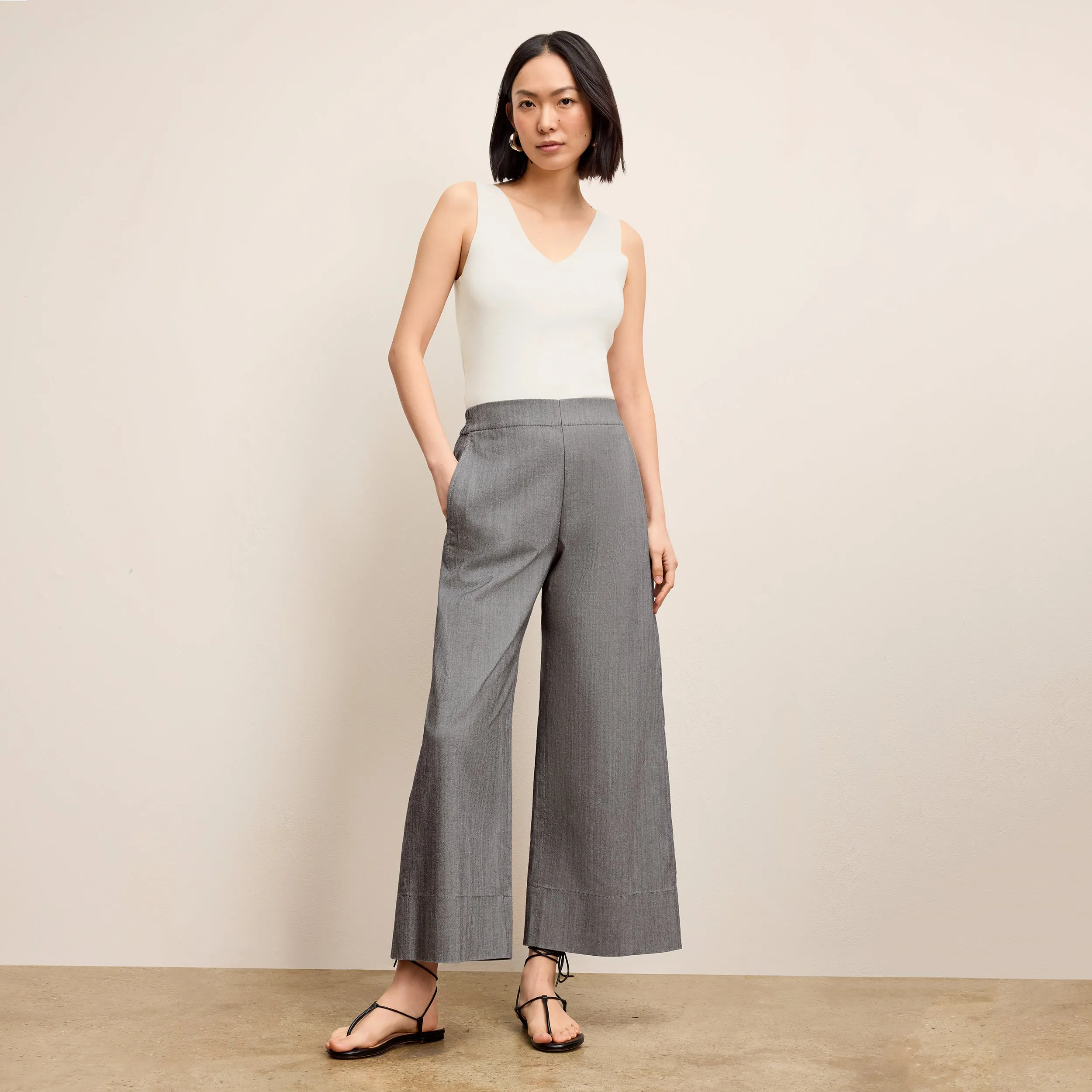 Peggy Top - Eco 365Knit :: Ivory FadeResistant Dye