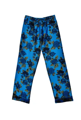 SturdyBeltLoops All Day Wear Everyday Pants - Blue Rose Jacquard
