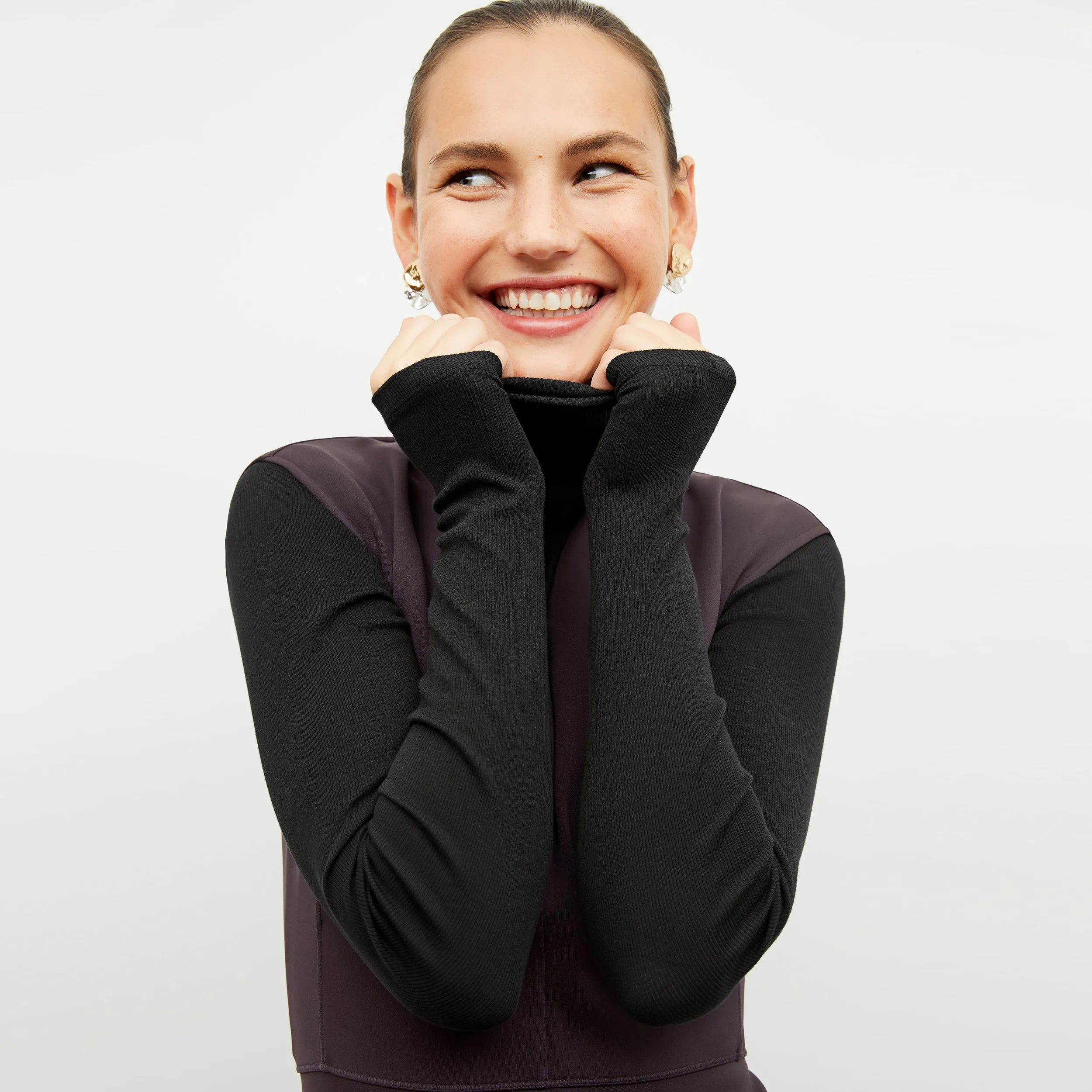 Pique Weave Finish Ruth Dress - Light Scuba :: Haze Antimicrobial Treatment