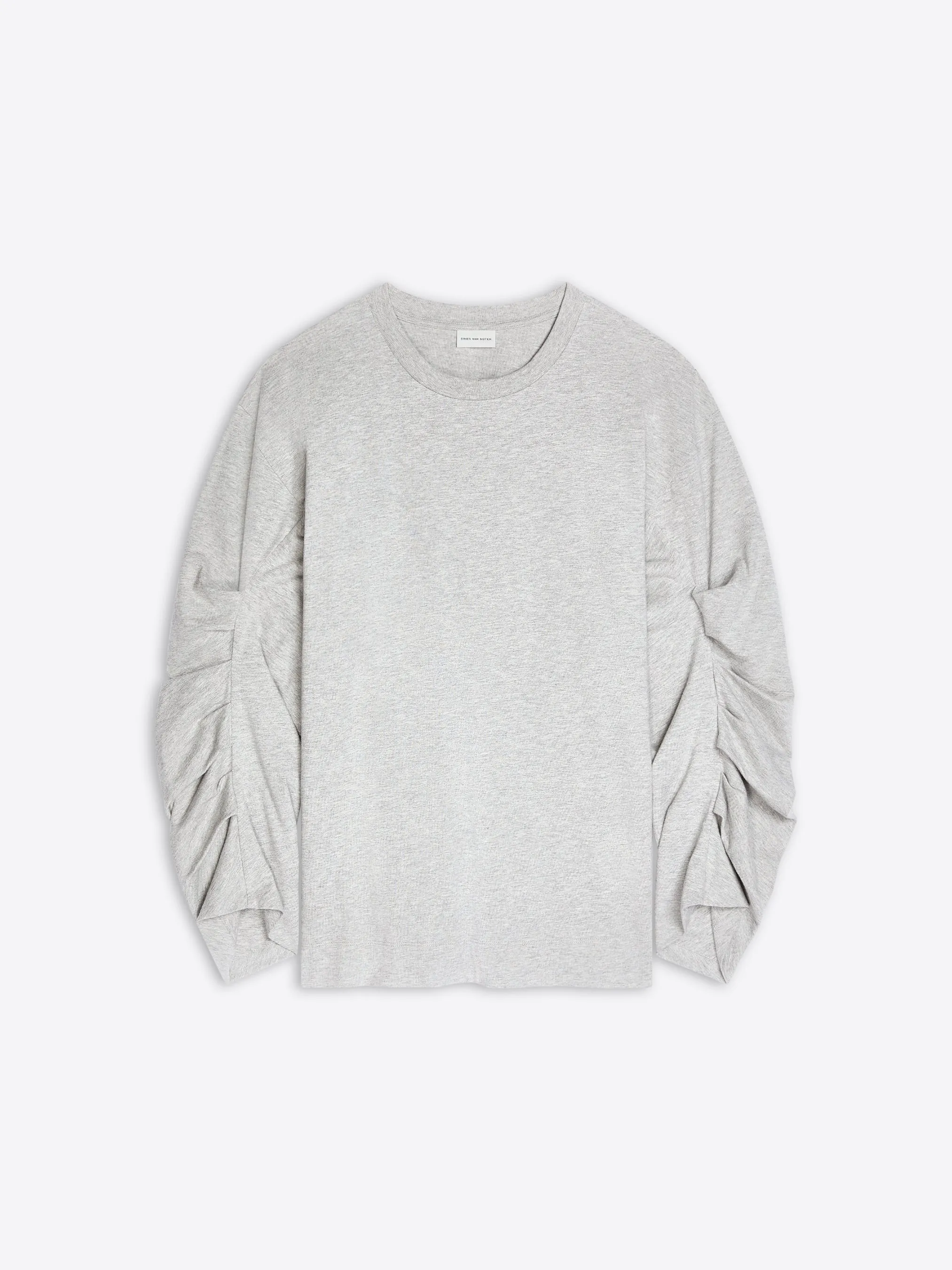 Multi Directional Zipper Placement LowProfileDesign Pleated sleeves T-shirt