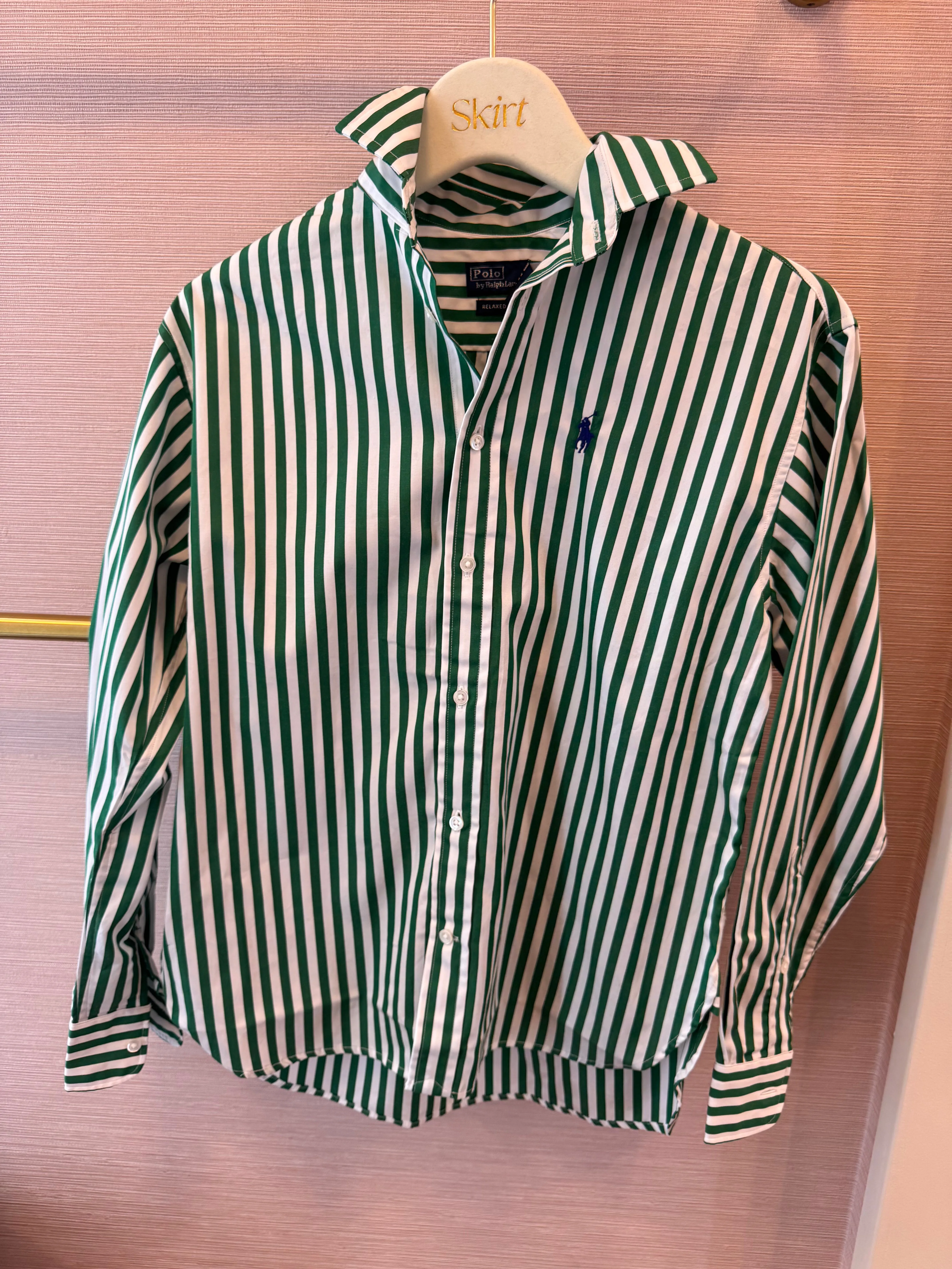 POLO RALPH LAUREN STRIPED BLOUSE Low Impact Manufacturing