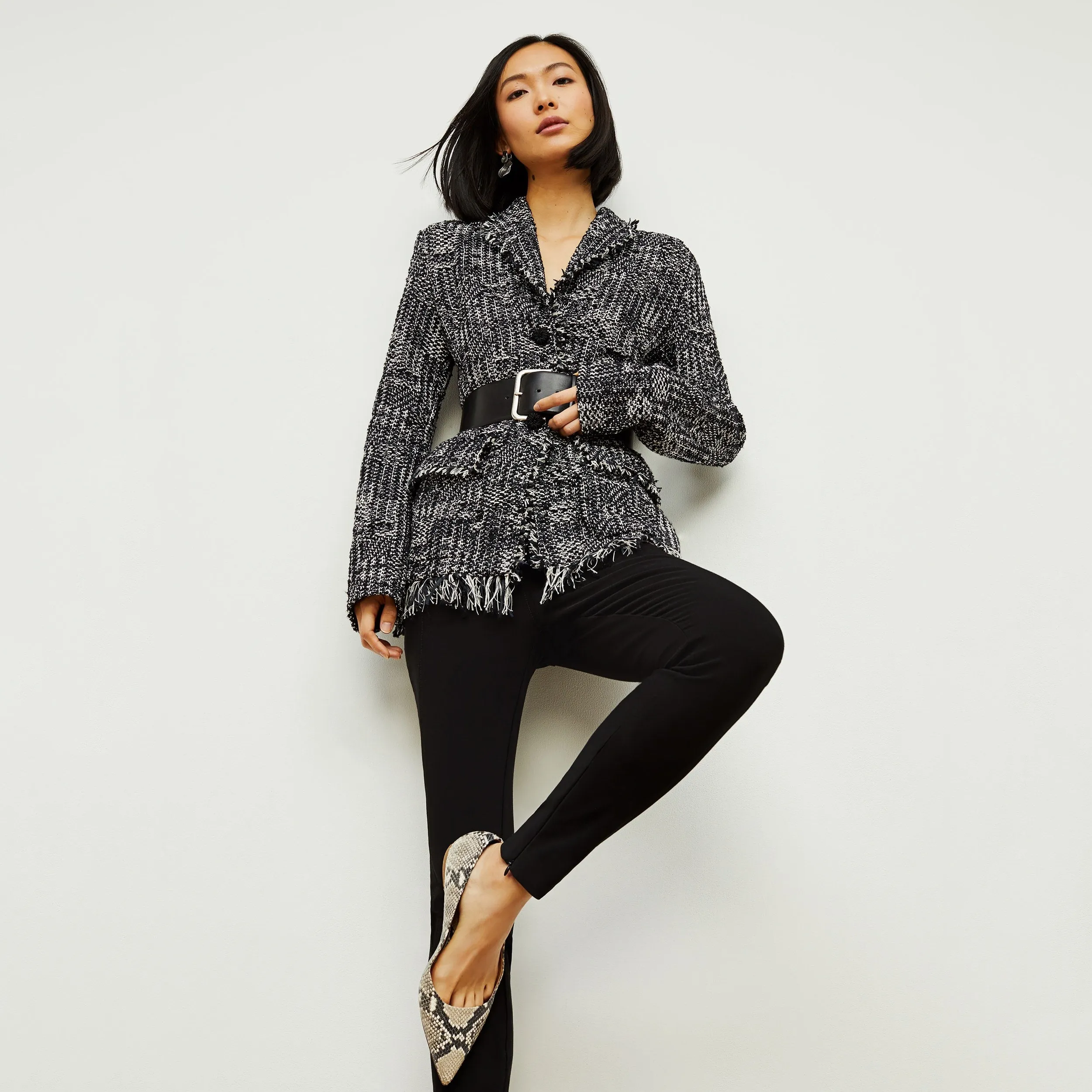 Porter Jacket - Interweave :: Black / White Easycare