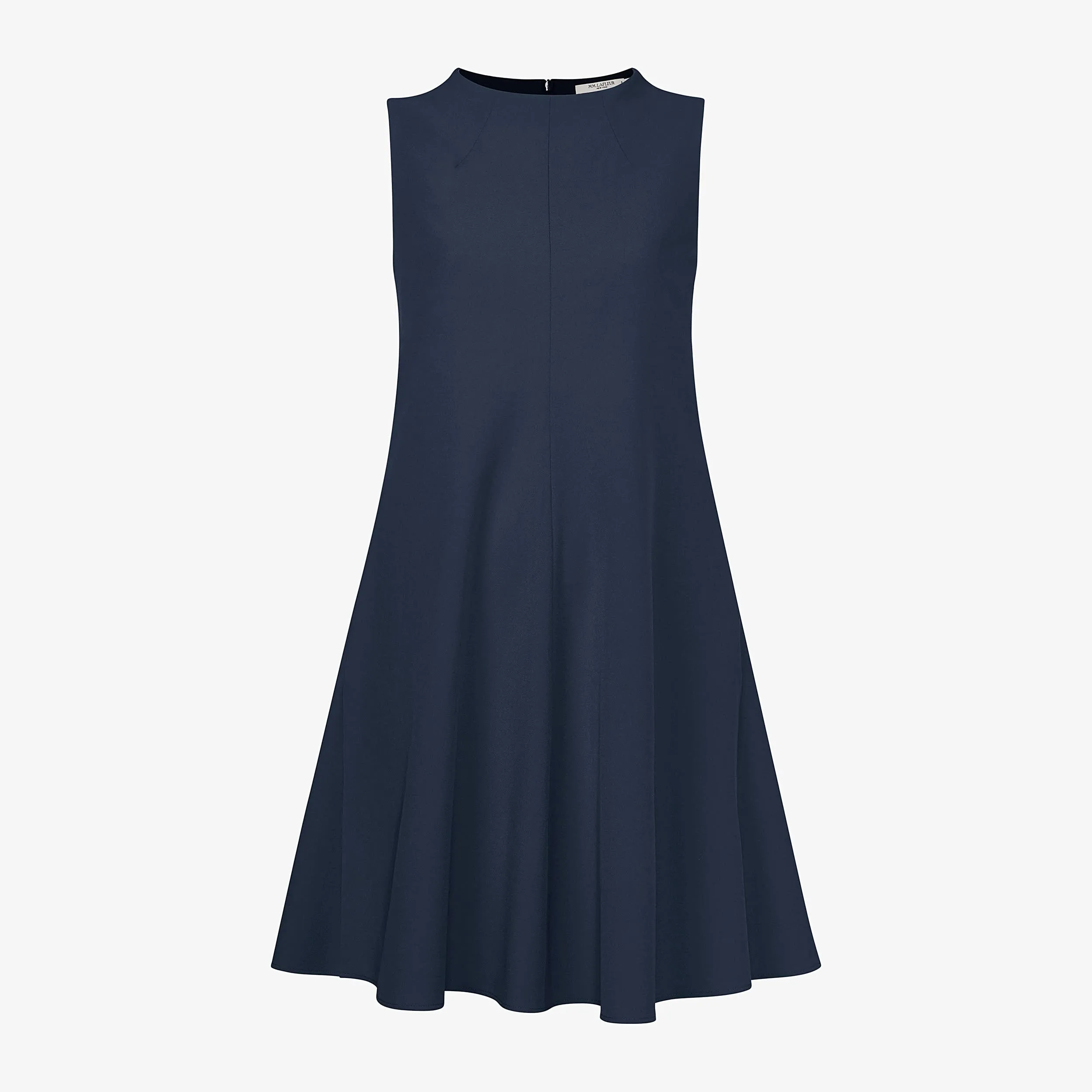 Malala Dress - Recycled WonderTex :: Dark Navy Simple Cut Athletic Look