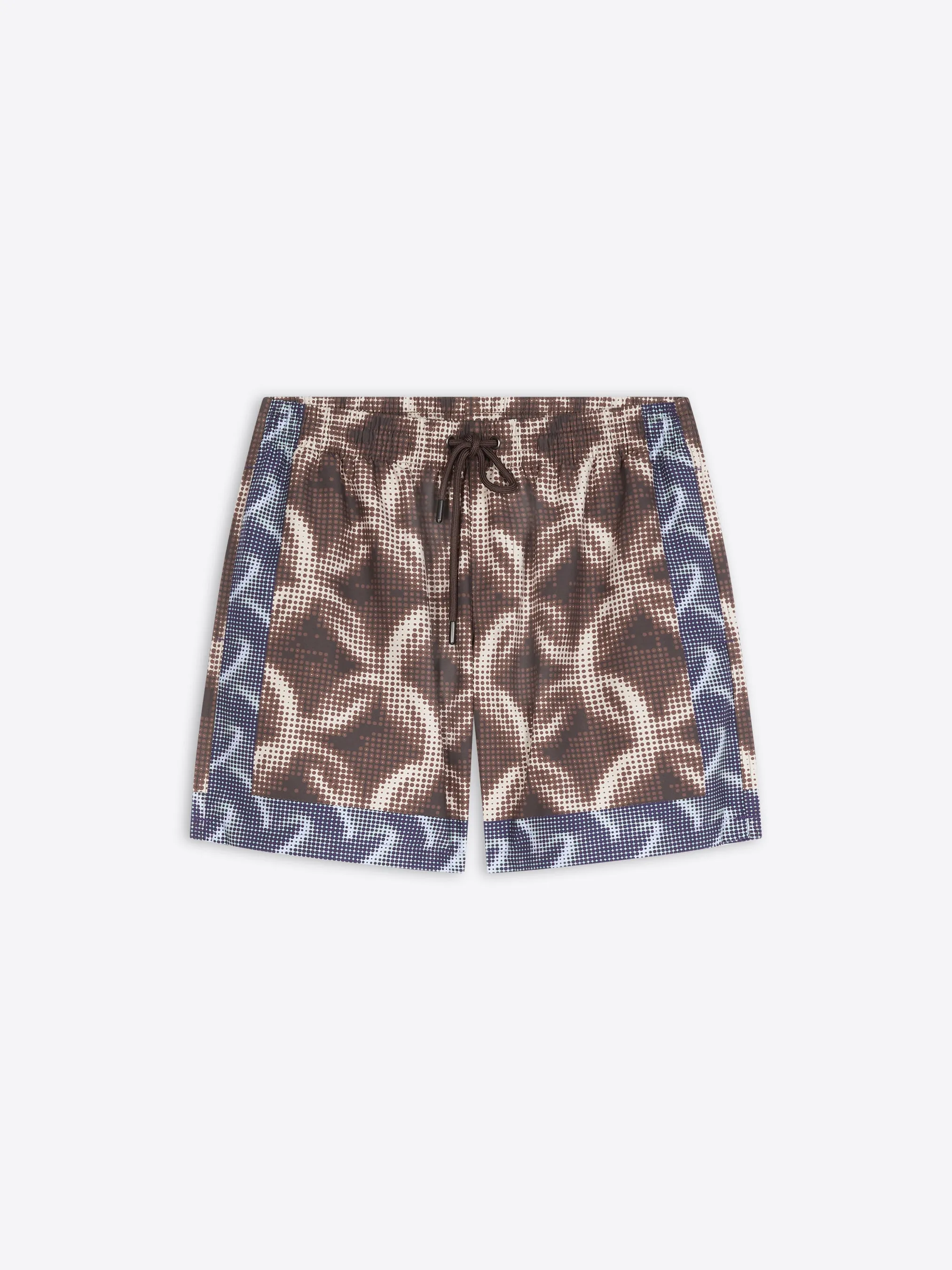 Backless-Option anti slip grip Printed swim shorts