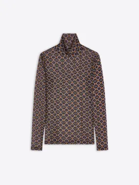 AntiPillTreatment VentilatedArmholes Printed turtleneck tee