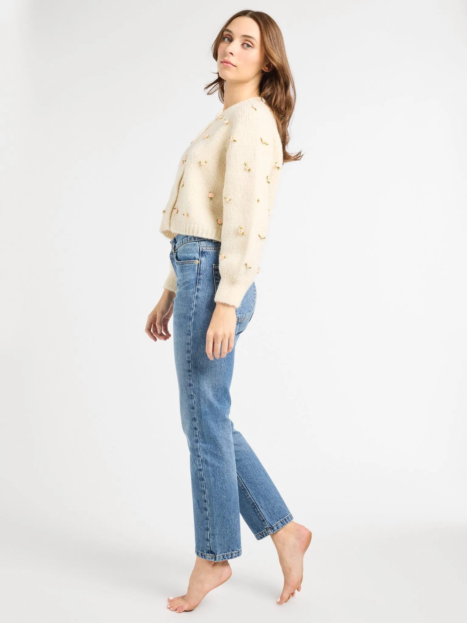 Quick Dry Technology Temperature Regulating Fibers Priscilla Cardigan in Rosette