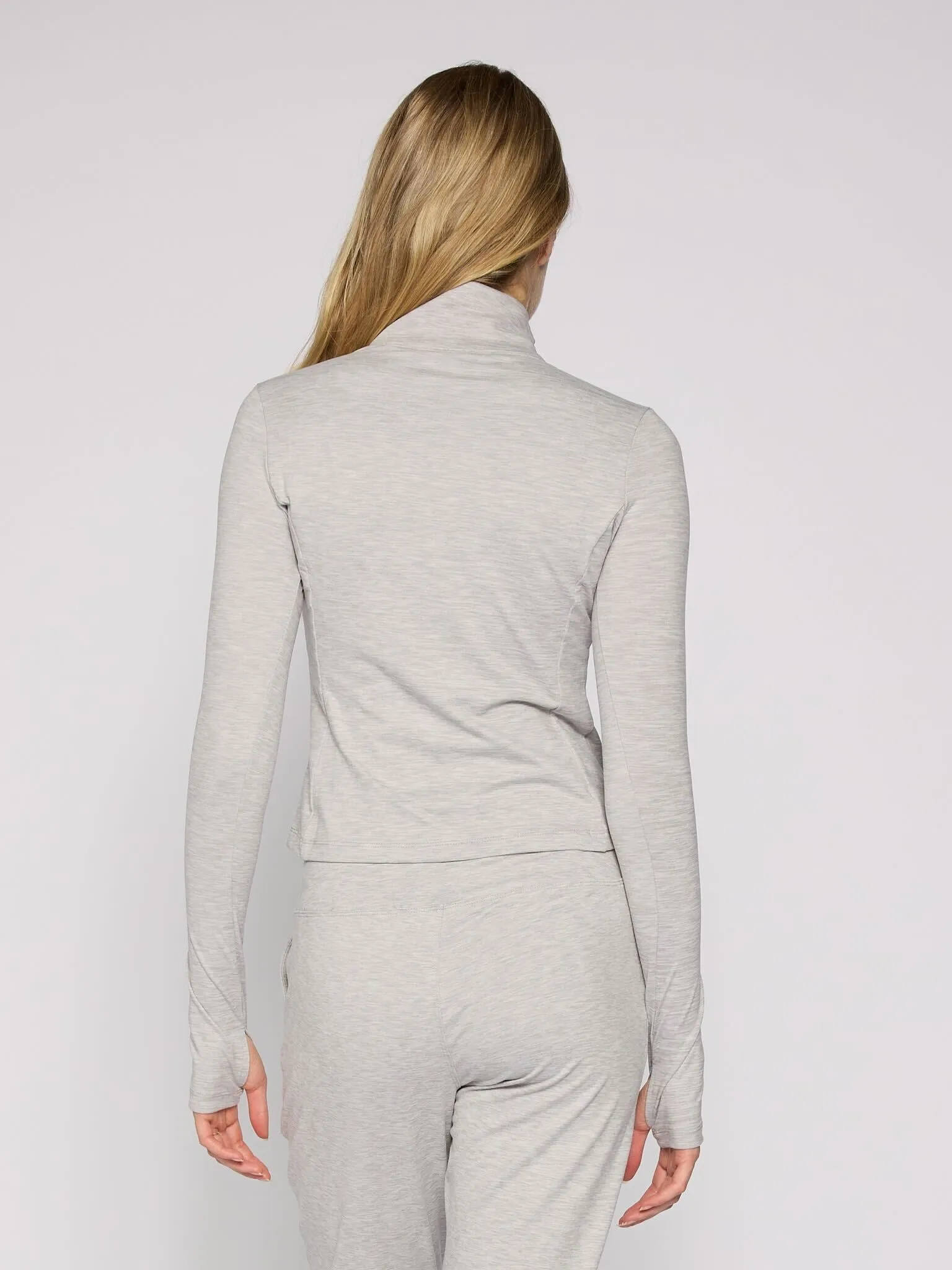 Quarter Zip Long Sleeve Top in Various Colors Breathable Underarm Gussets