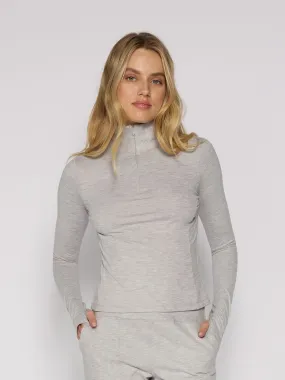 AntiPilling Surface EasyClean Quarter Zip Long Sleeve Top in Various Colors