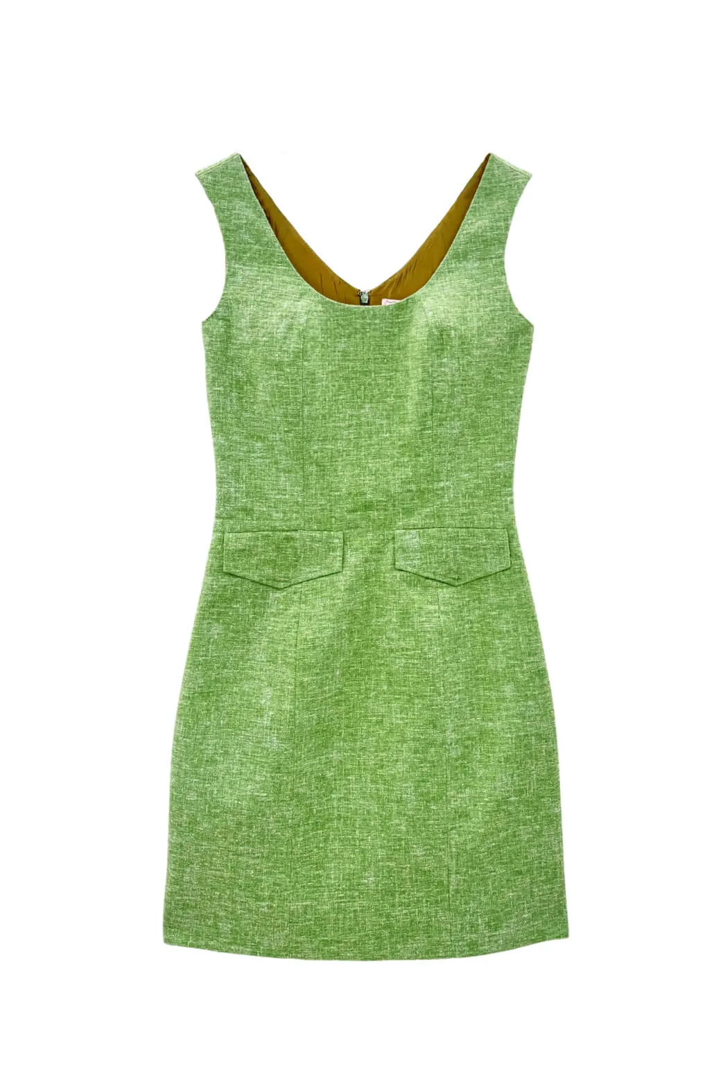 ErgonomicSleeves Double Stitched Seams The Joan Jumper - Spring Green Tweed