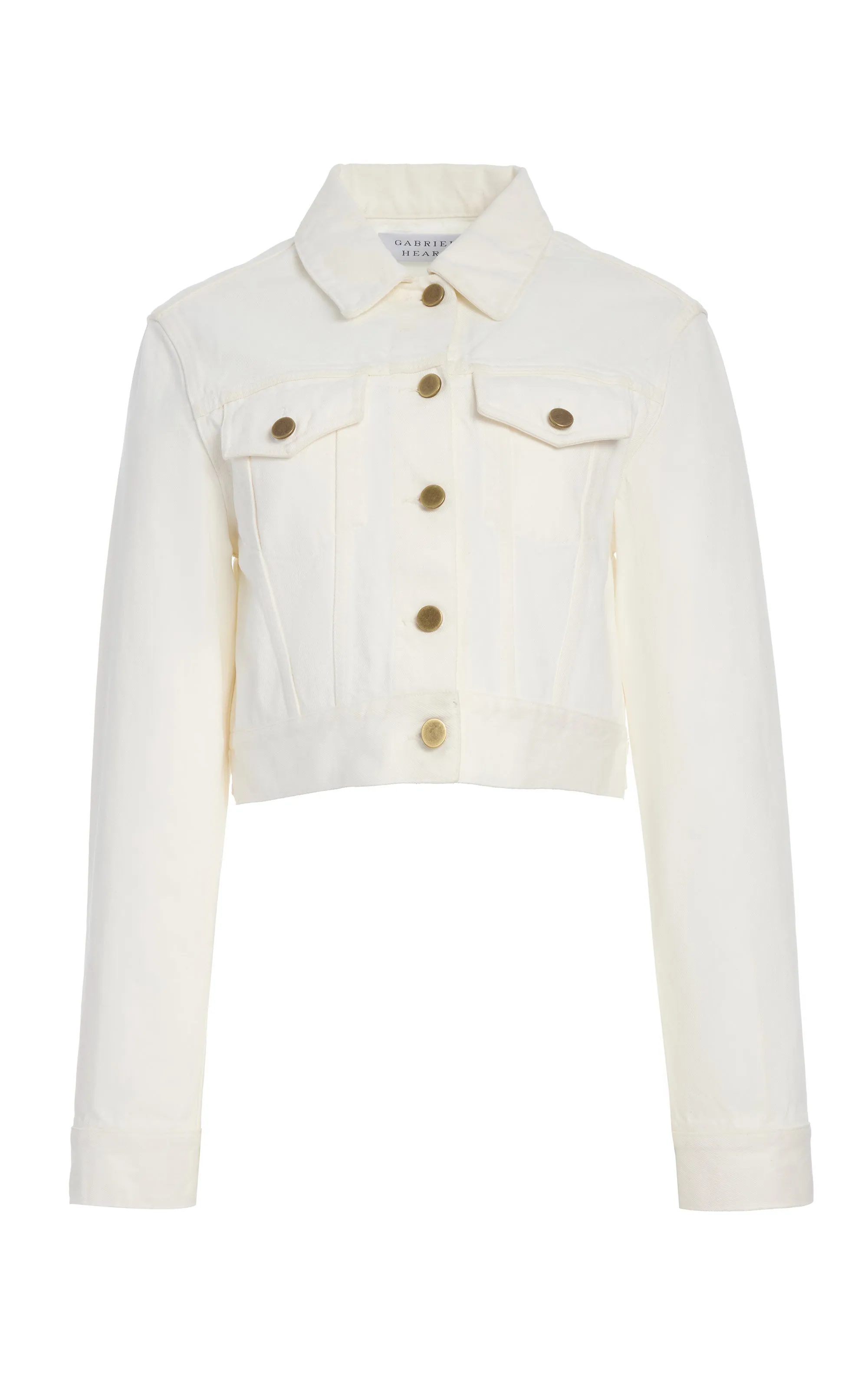 Lightweight Bronte Jacket in White Recycled Cotton Denim