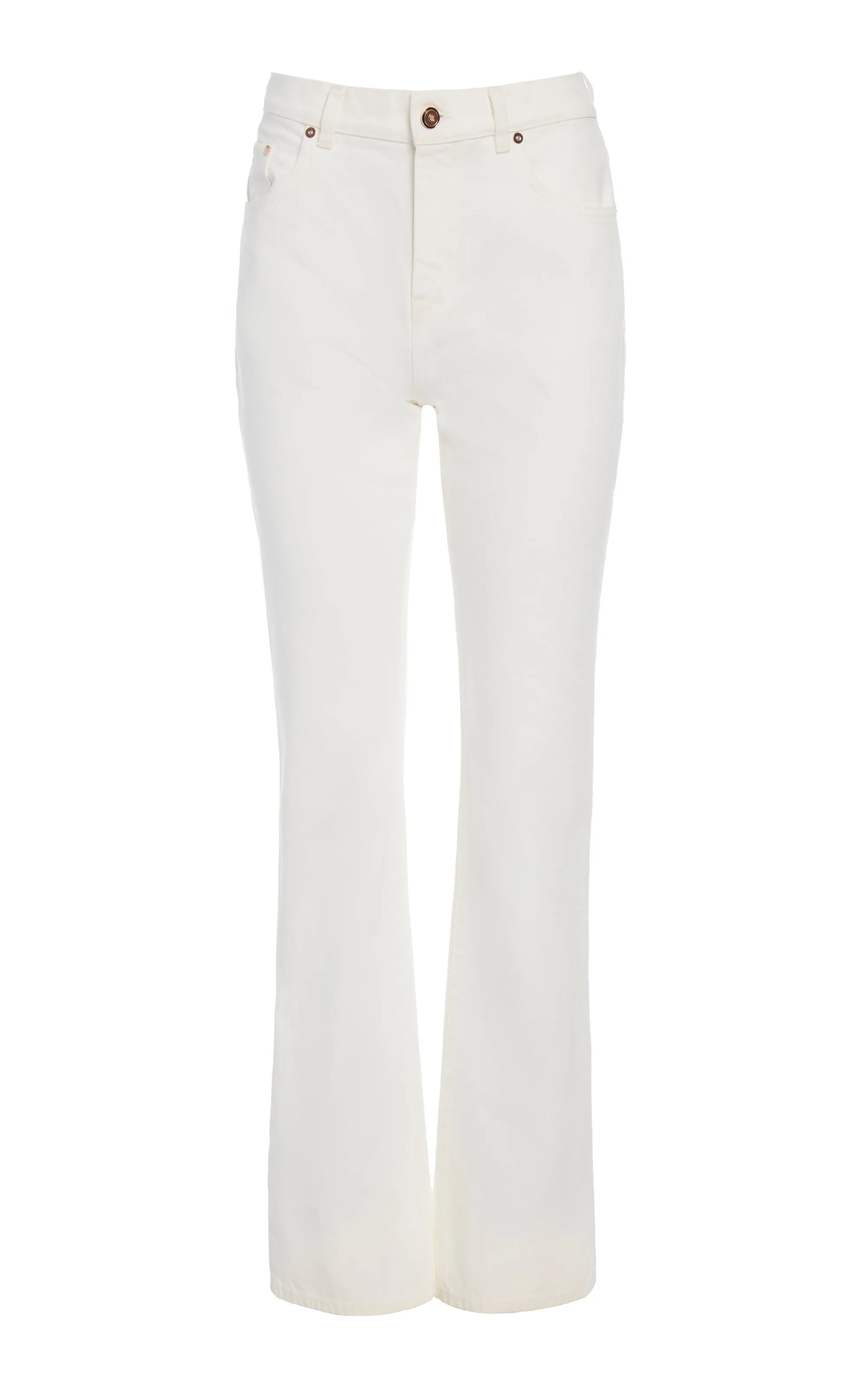 Rey Straight-leg Jean in White Recycled Cotton Denim Heat Regulating Fabric