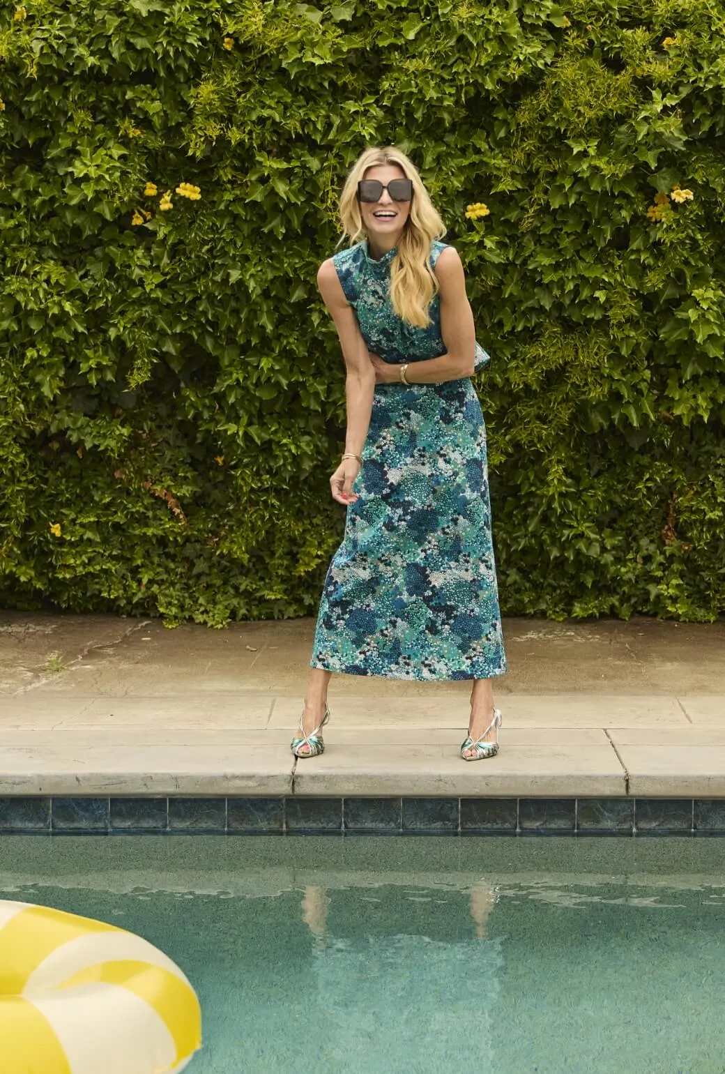 Hostess Set - Aqua Floral BreathableMaterial