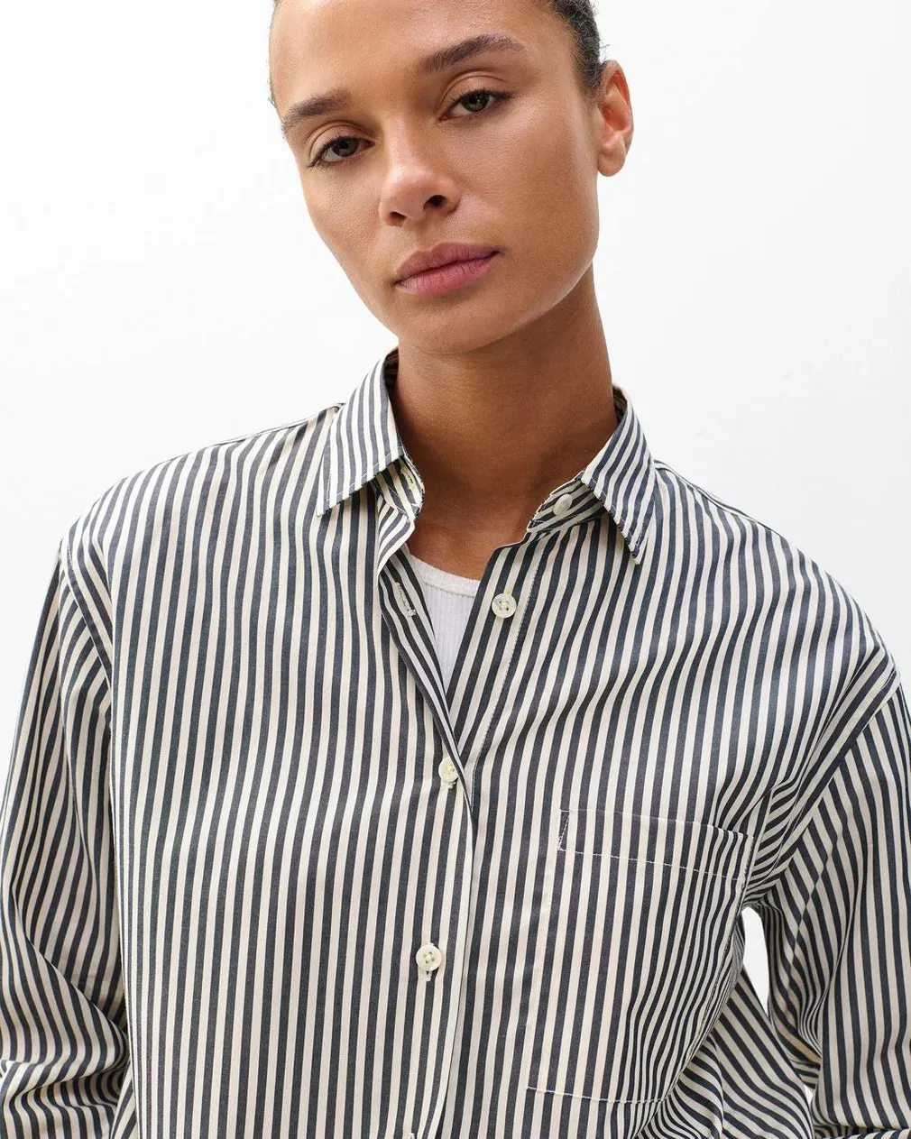 RAG & BONE CONNIE STRIPED SHIRT Casual Look BondedSeams