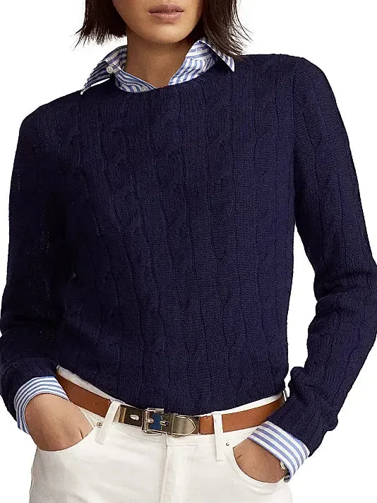 Reflective Detailing RALPH LAUREN COLLECTION CASHMERE PULLOVER