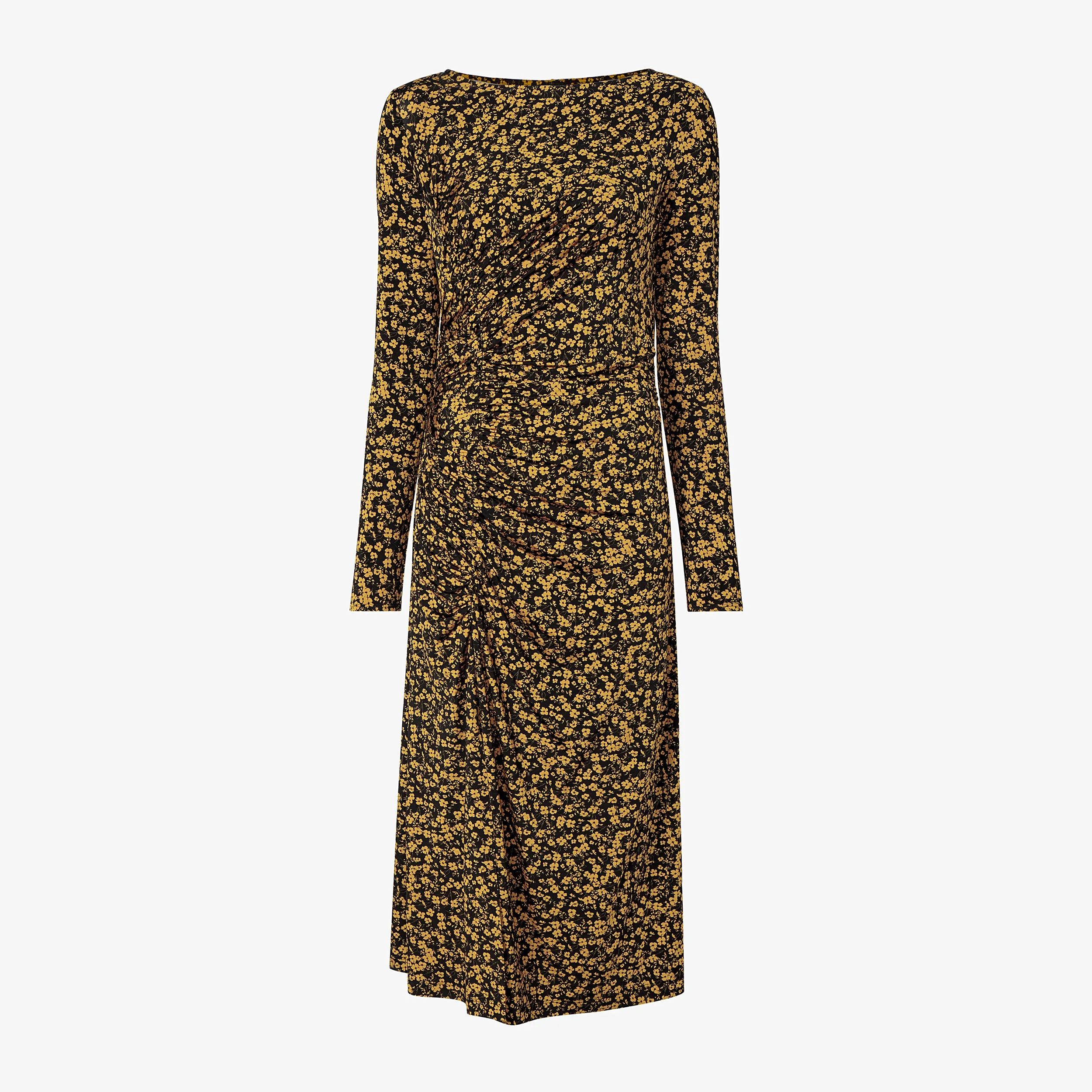 DurableStitching CarbonNeutral Production Rani Slinky Dress - Printed Jersey :: Bloom Print