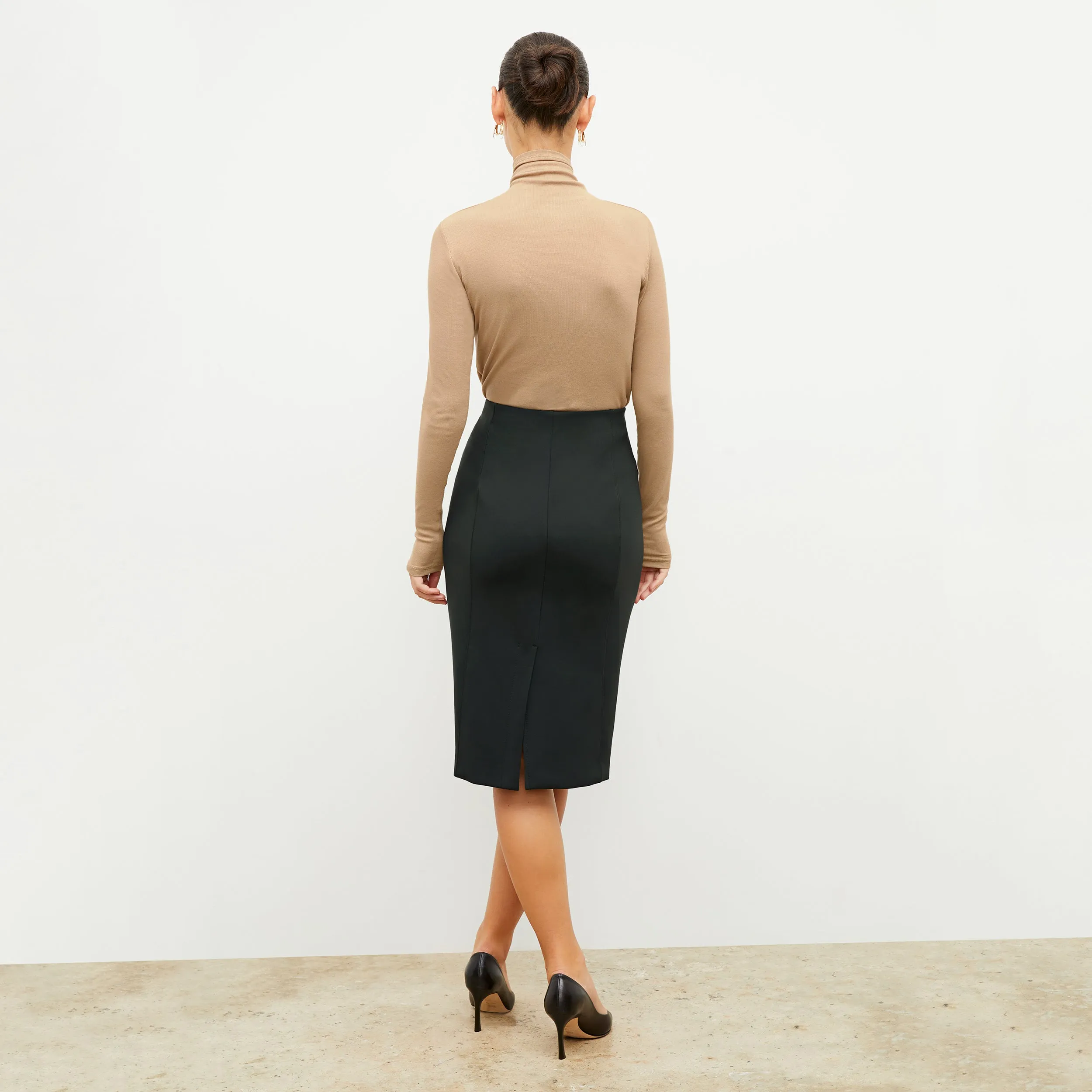 Chantal Skirt - Light Scuba :: Forest Reflective Accent Trim