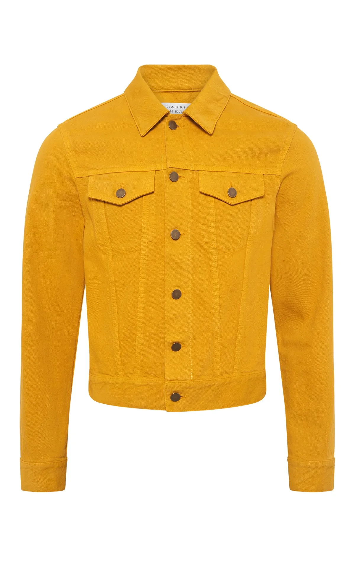 Barry Trucker in Golden Birch Recycled Cotton Denim Basic Travel Fit Aramid Fiber Reinforcement