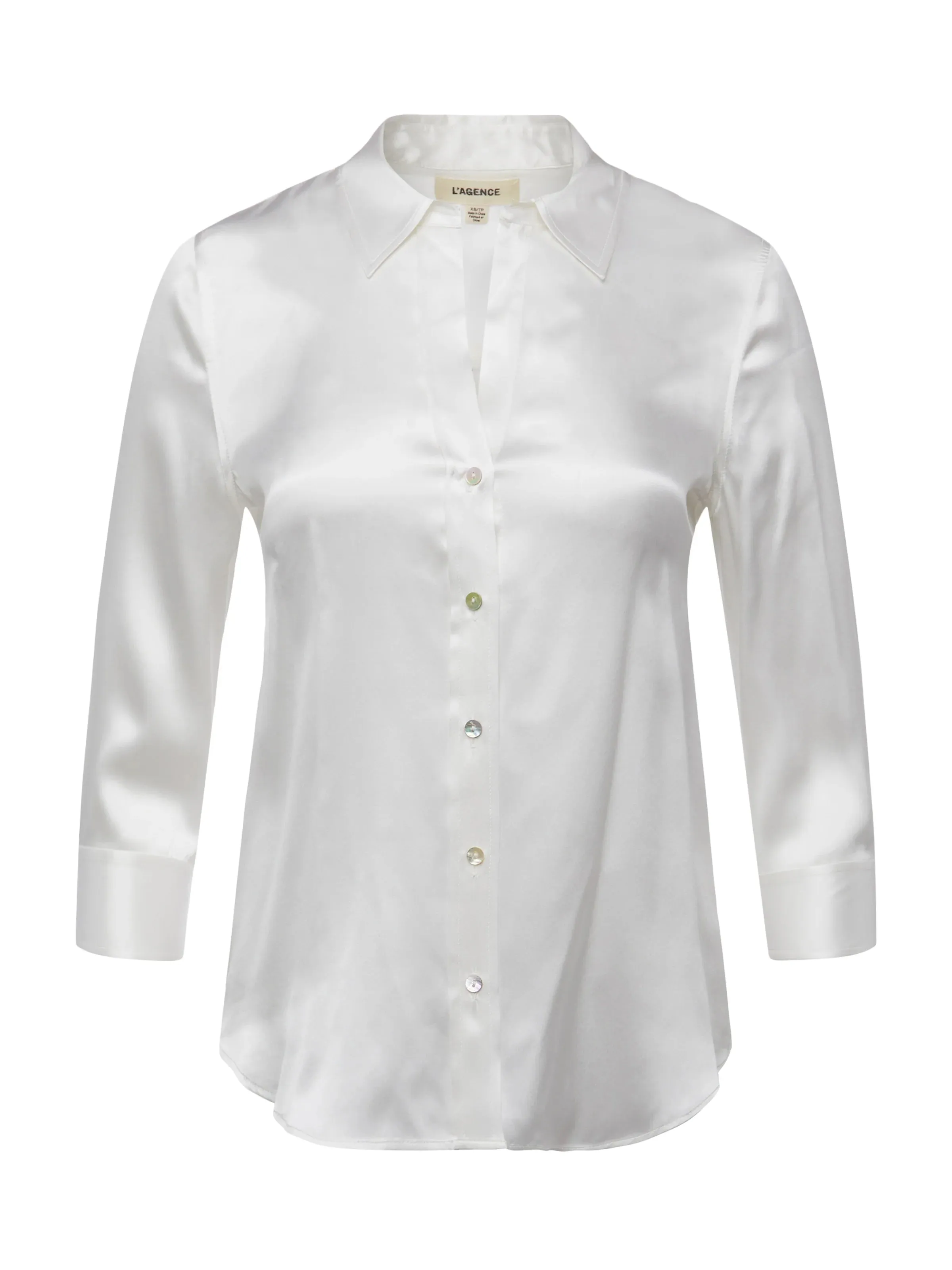 L'AGENCE DANI 3/4 SLEEVE BLOUSE AllDay Comfort AntiPillingTreatment