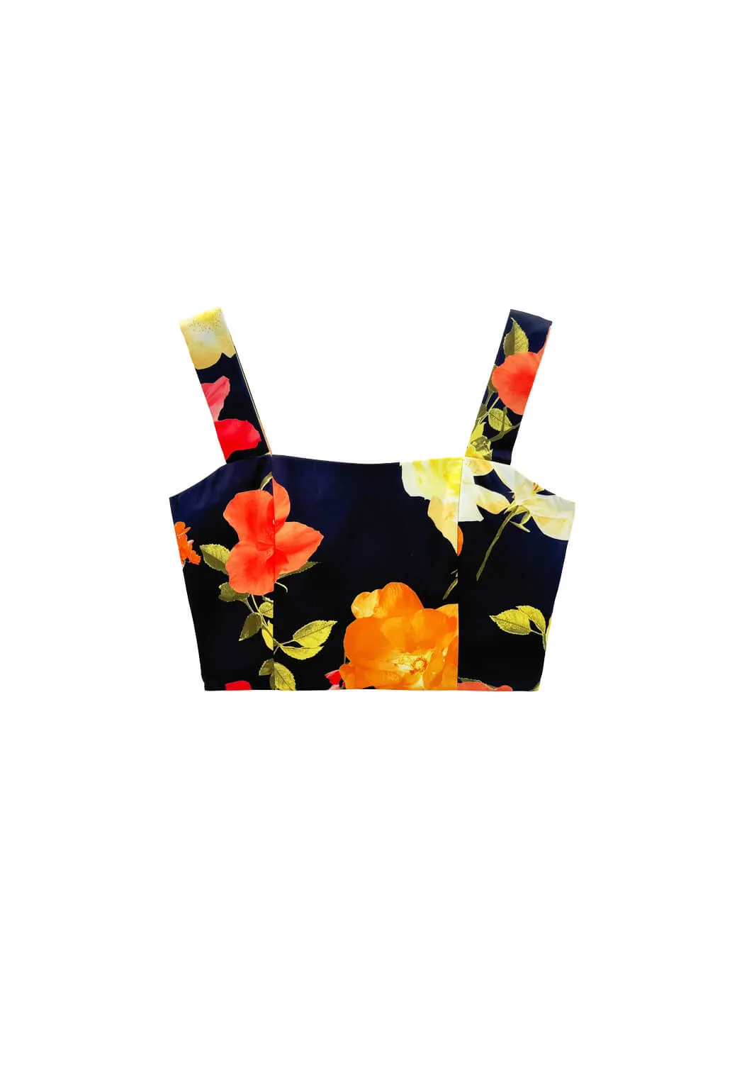 Quick Access Pockets Bella Bustier - Hibiscus