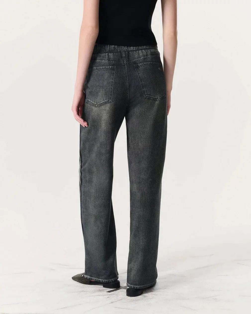 RAG AND BONE MIRAMAR TERRY DRAWCORD WIDE PANT Airflow Mesh Insert Stylish Jacket