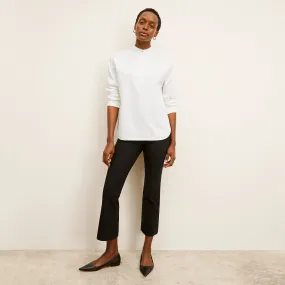 Tonya Top - Knit Poplin :: White Microfiber Material Modular Layering System