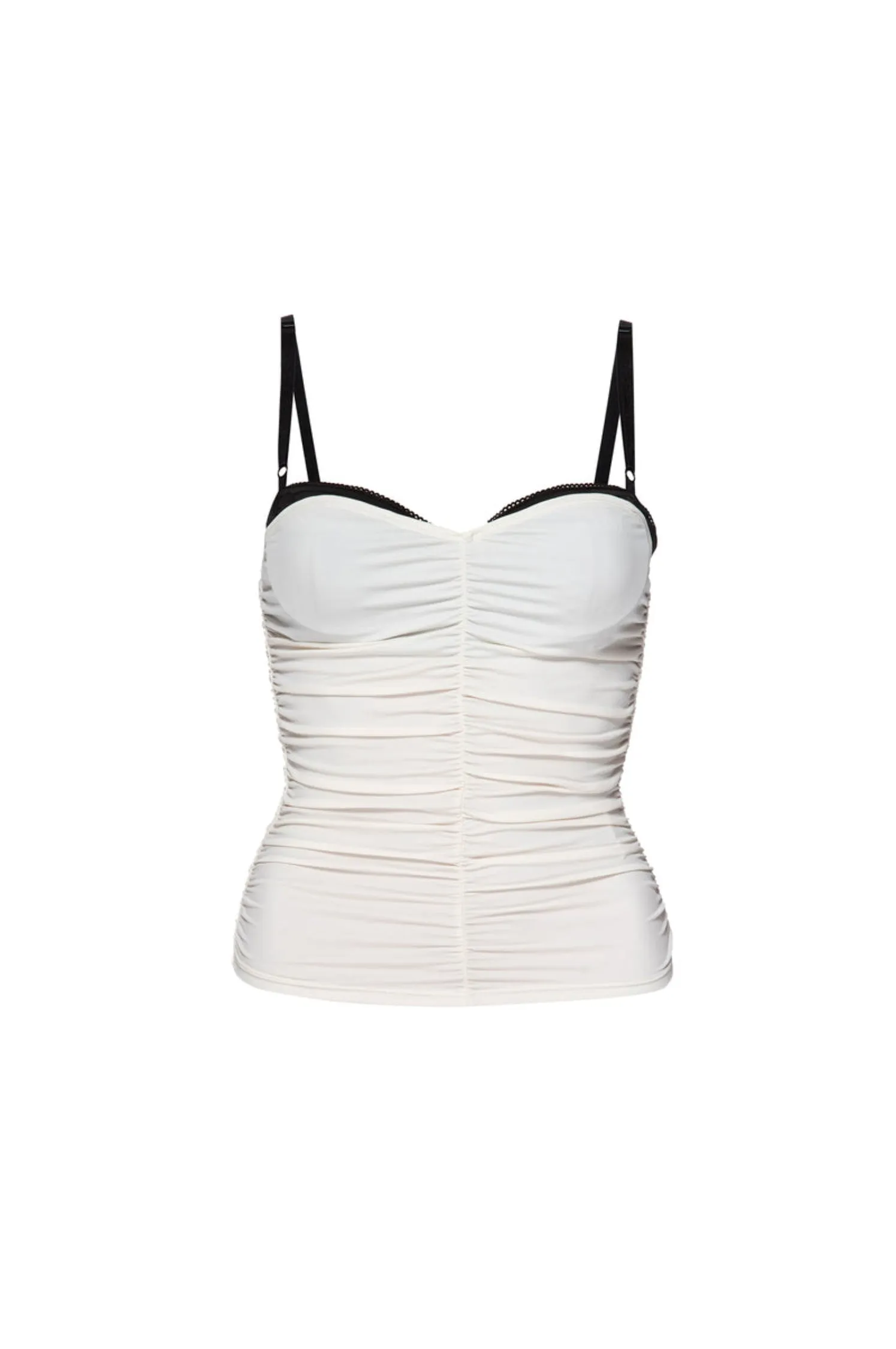 RENZO TUBE TOP - CREAM CrossBackDesign FadeResistantTechnology