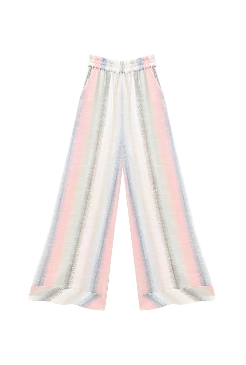 Wide Leg Trouser - Lake Stripe Soft Inner Lining AirflowOptimized Design