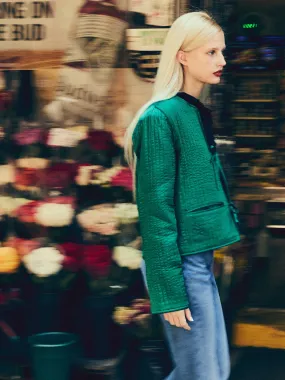 Sylvie Jacket in Emerald SweatWicking Fabric