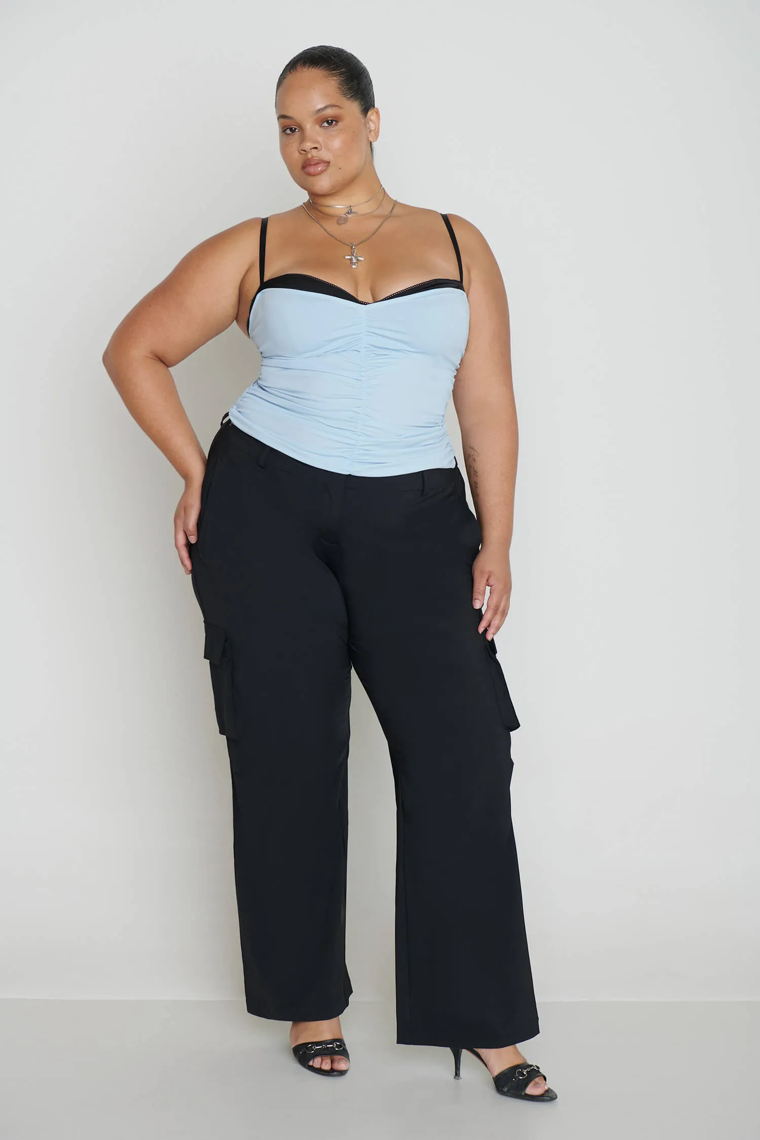 RENZO TUBE TOP - BABY BLUE Eco Friendly Blend