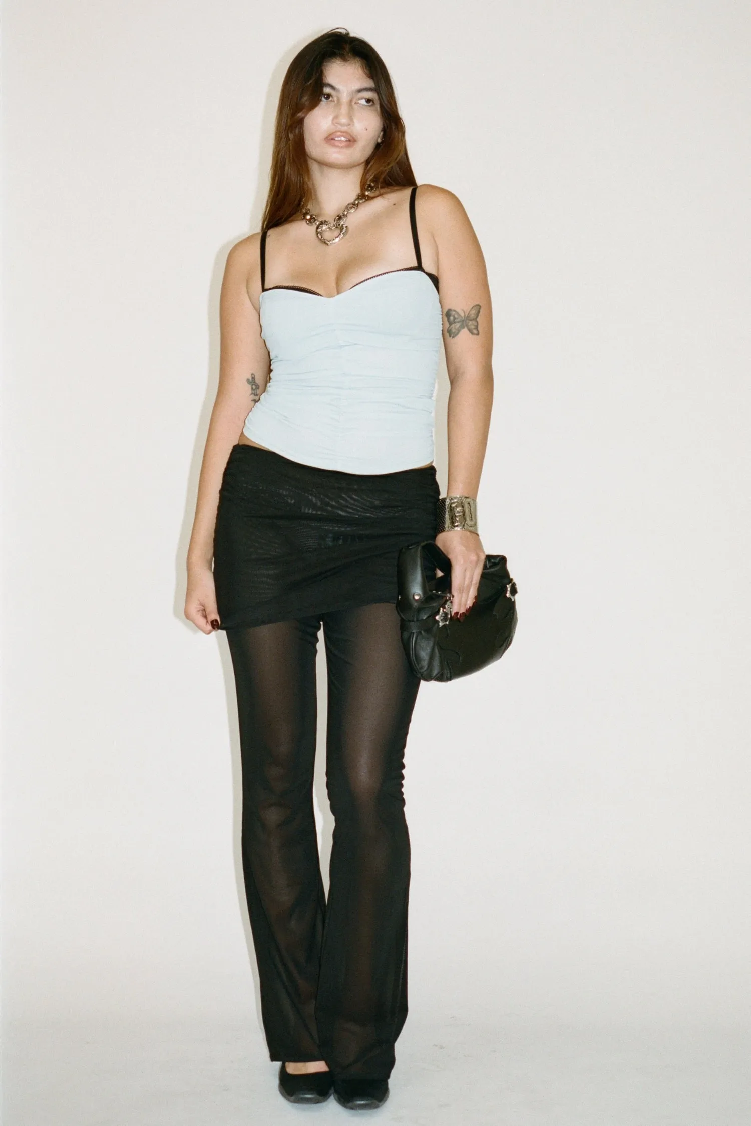 RENZO TUBE TOP - BABY BLUE NonFade Dye