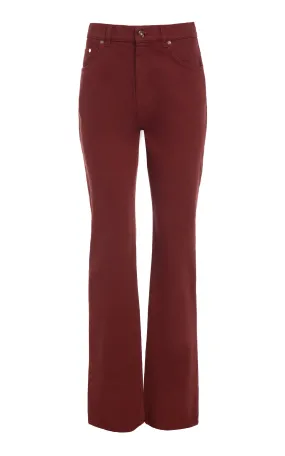 Rey Straight-leg Jean in Burnt Sienna Recycled Cotton Denim NonRestrictive Fit