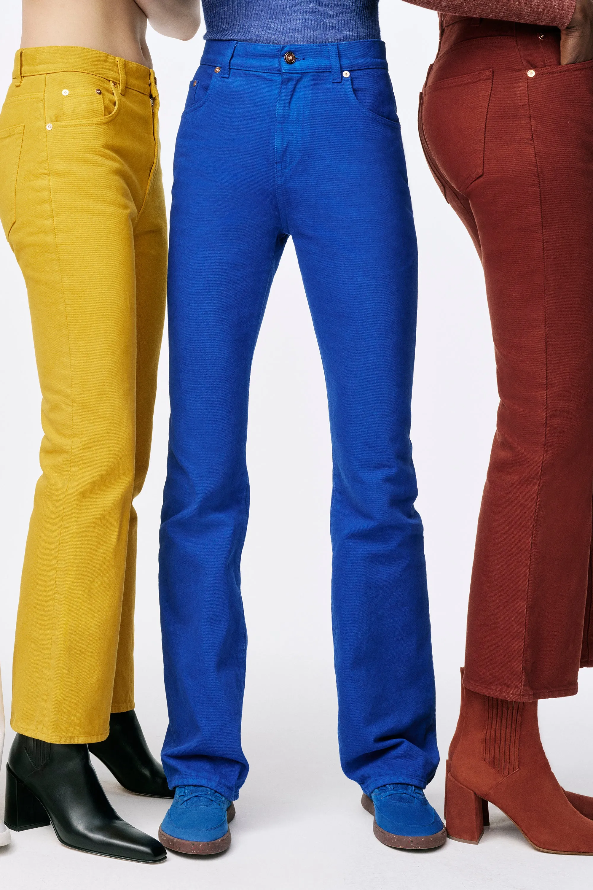 Rey Straight-leg Jean in Cobalt Recycled Cotton Denim BreathableBack