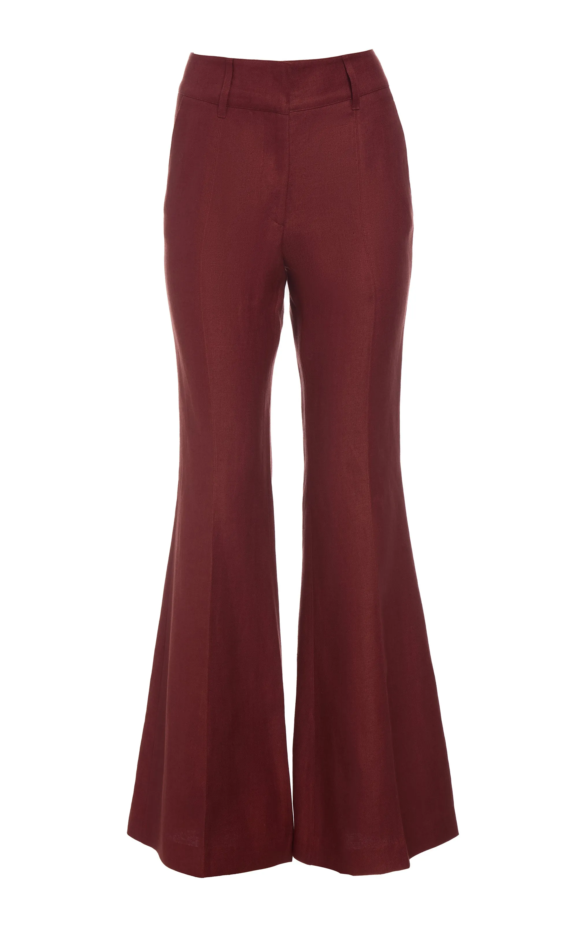 PaddedInsulation Rhein Flare Pant in Burnt Sienna Linen Twill