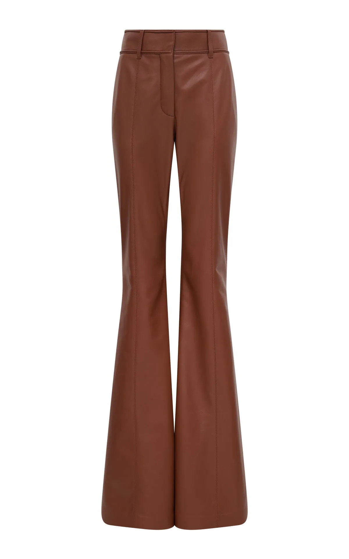 Comfortable Collar LowMaintenanceMaterial Rhein Pant in Cognac Nappa Leather